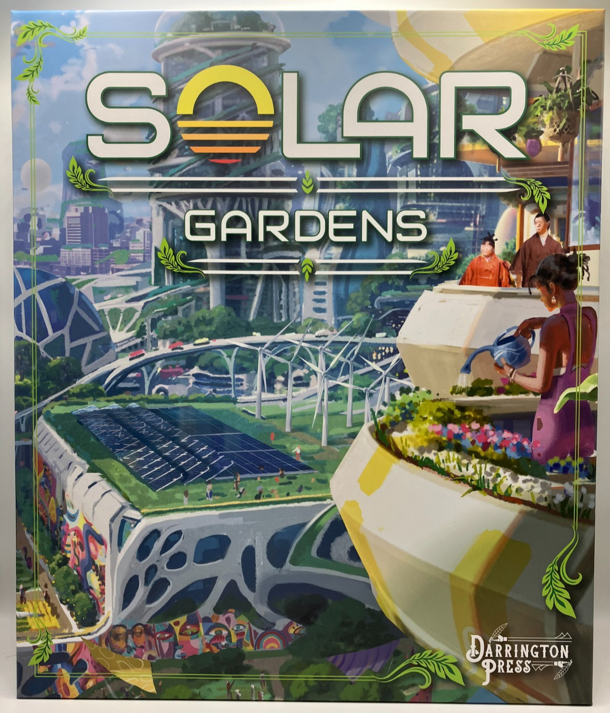 Solar Gardens Board Game Sustainable Tile Drafting Strategy Game 2-5 Players