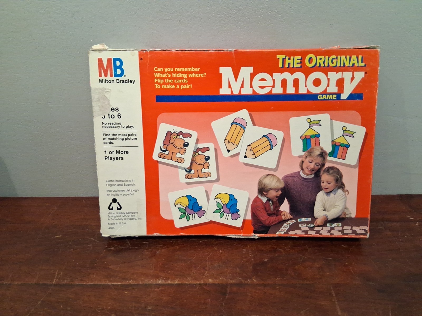Lot of 2 Vtg 1980’s Milton Bradley THE ORIGINAL MEMORY Game & FRONTS AND BACKS