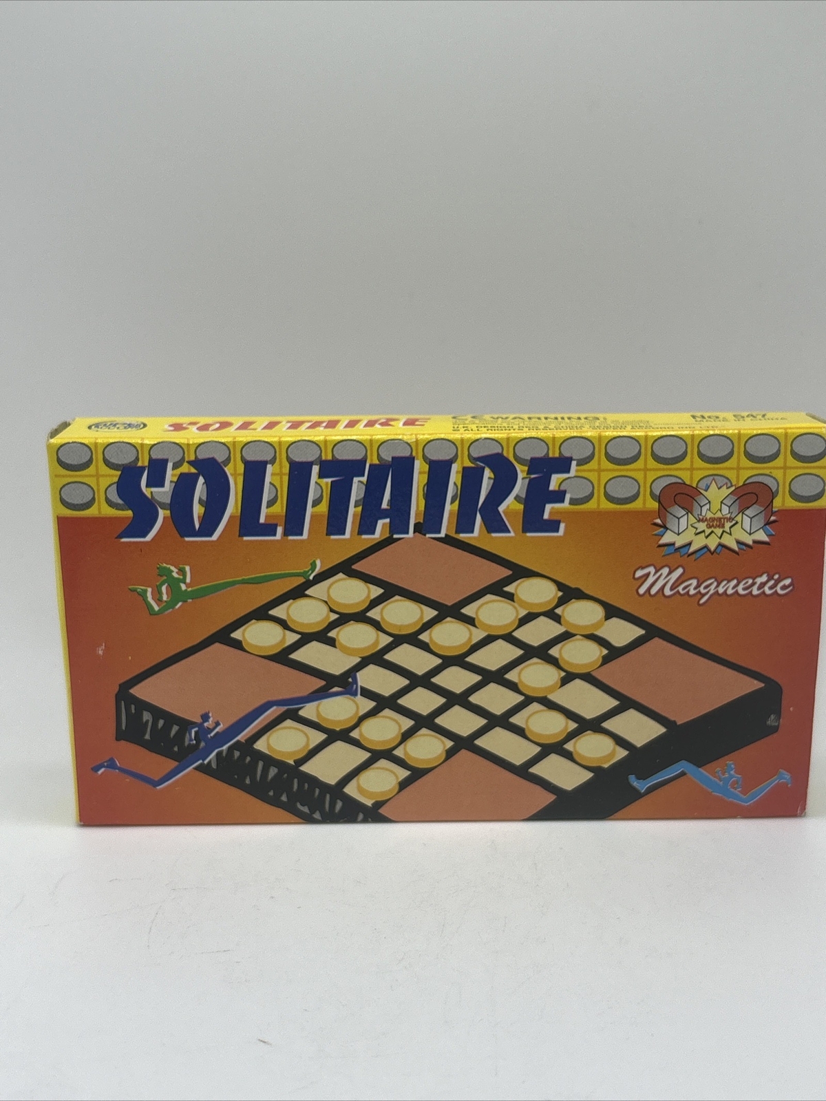 Vtg Magnetic Solitaire Mini Game UK & China Design REG Super Accord Inc