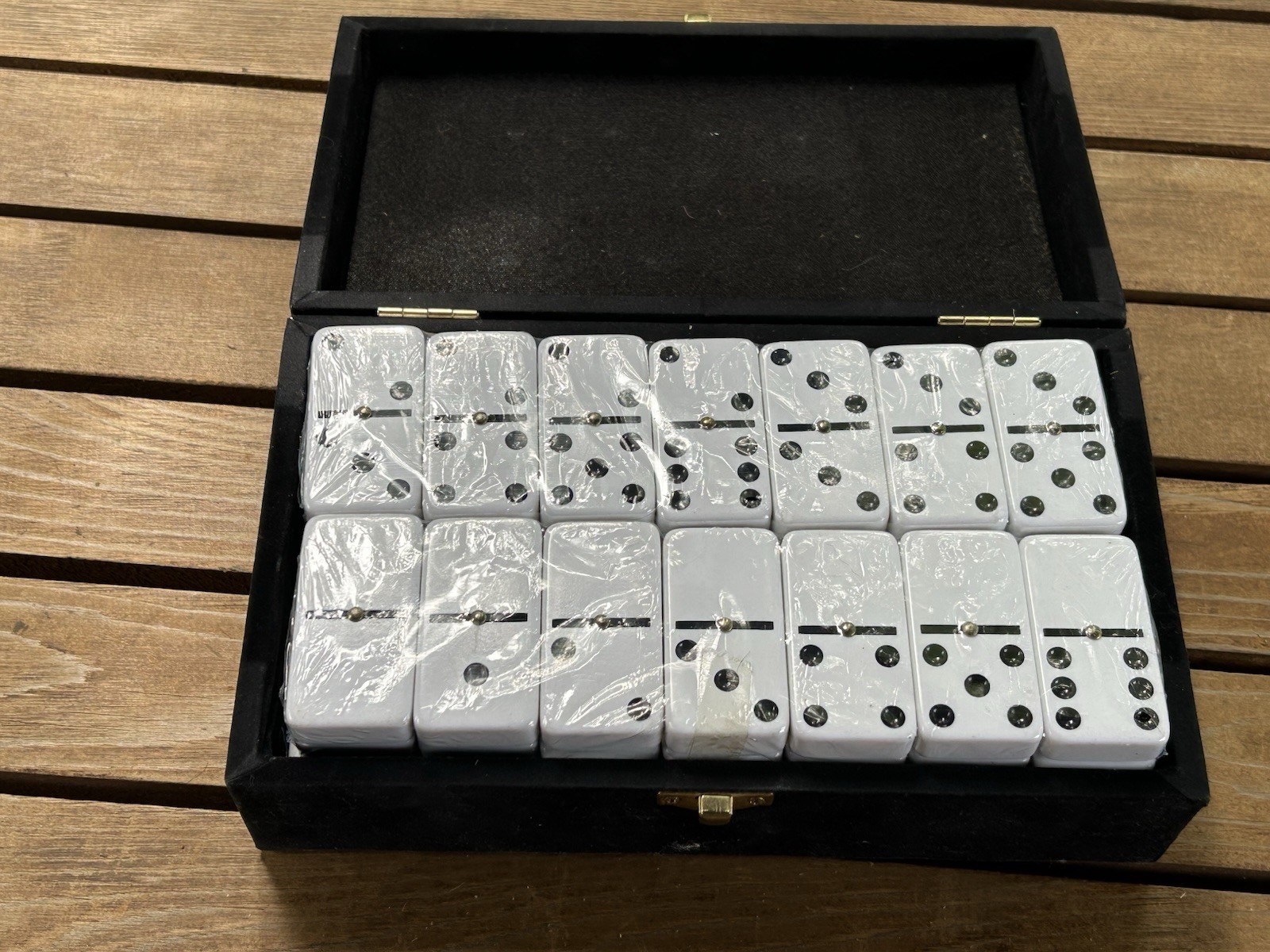 Brand New Domino Double 9 Set-Original Sealed-55 Domino Set with Velvet Case!