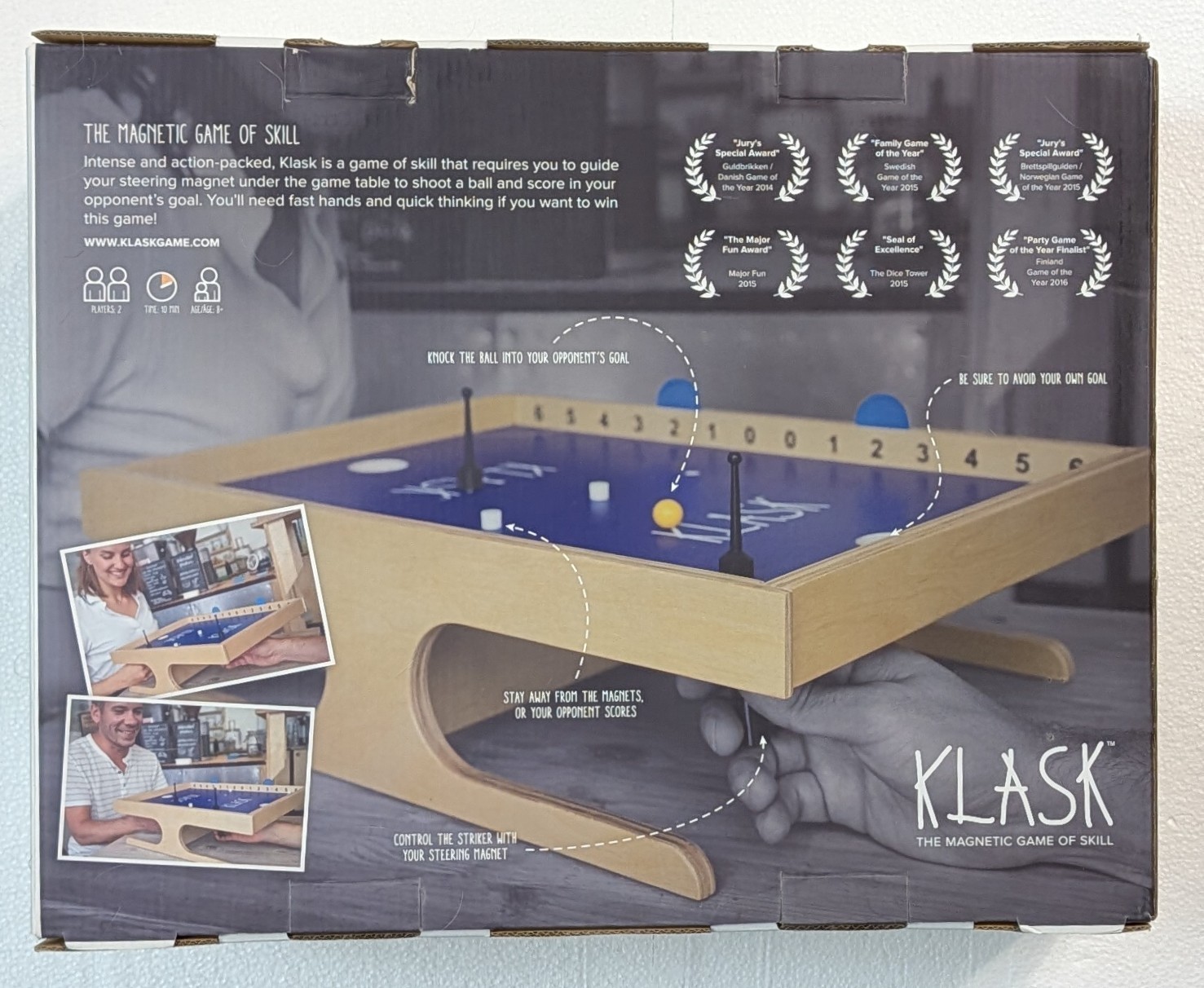 Klask Magnetic Game of Skill 2 Players Complete Original Box – GREAT DEAL