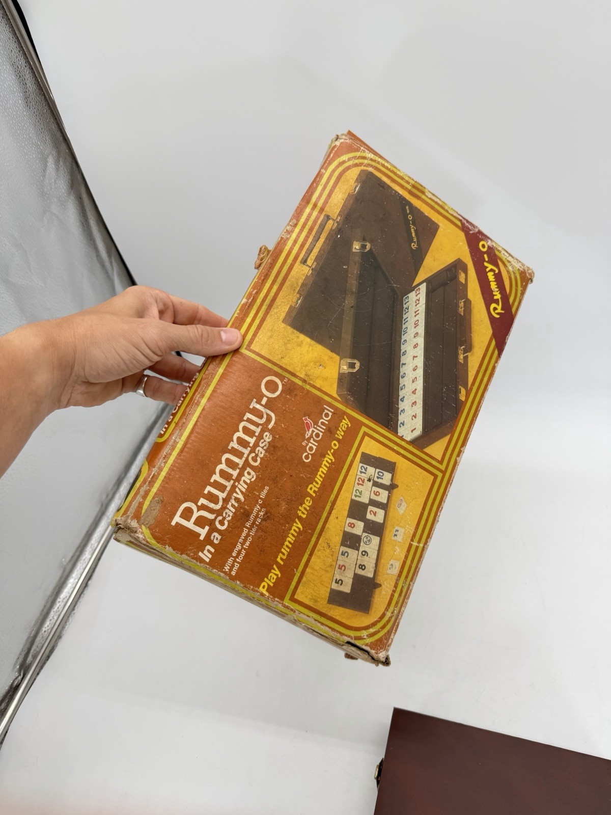Vintage Rummy-O Tile Game Cardinal Faux Leather Case Complete Instructions