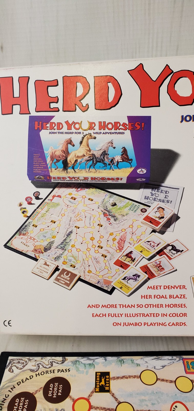 HERD YOUR HORSES Vintage Board Game 100% Complete Aristoplay 2-4 Players – 2002