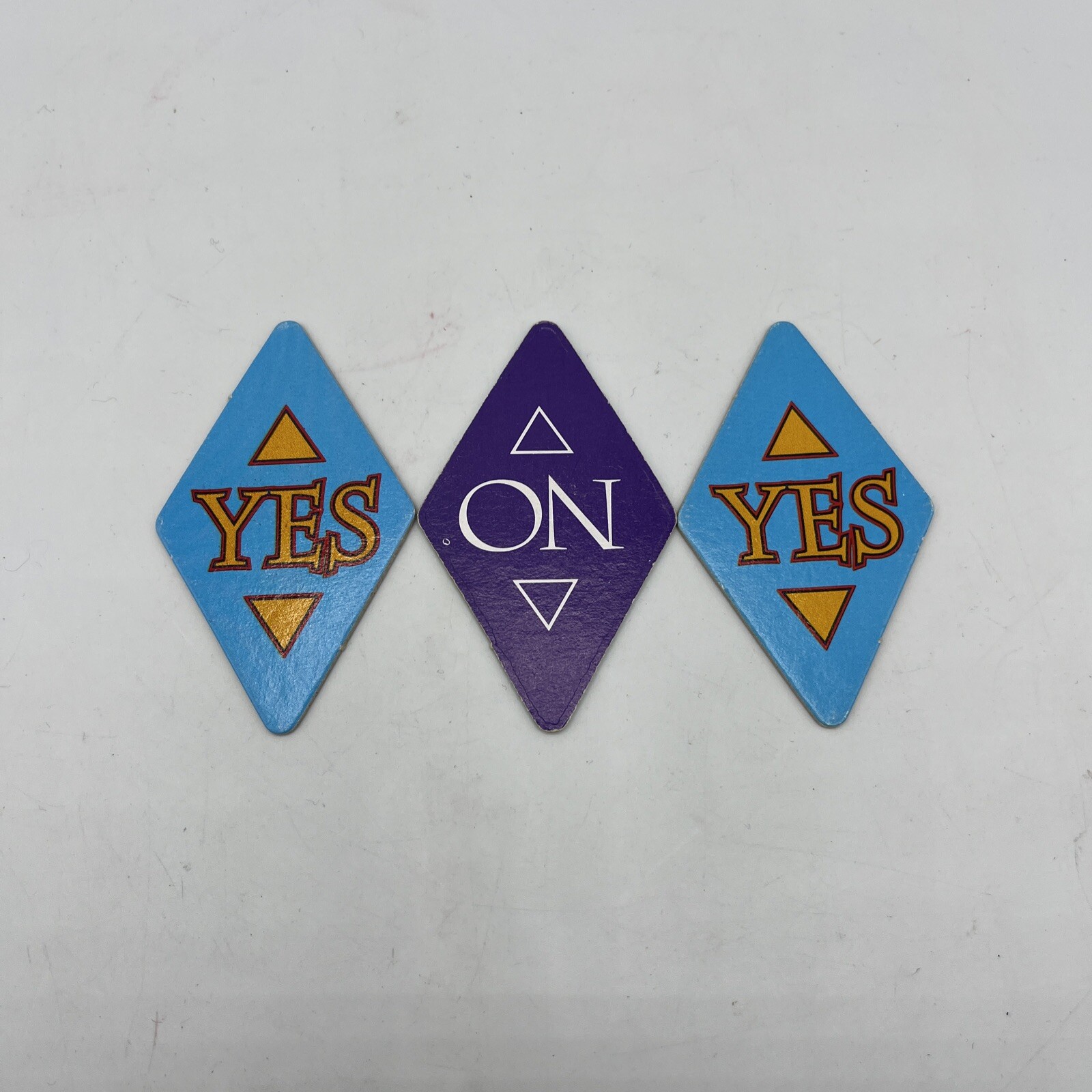 Vintage 1992 Ask Zandar Board Game 3 Replacement Yes No Tokens OEM Original