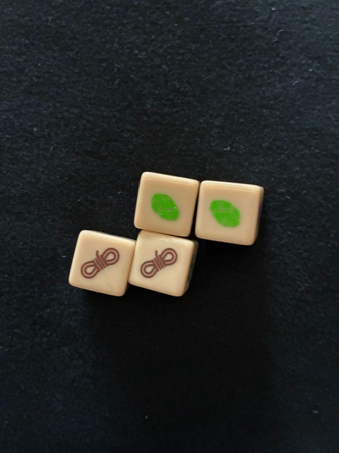 Jumanji Deluxe, all 4 Challenge Dice, Official Replacement Game Pieces, 2021