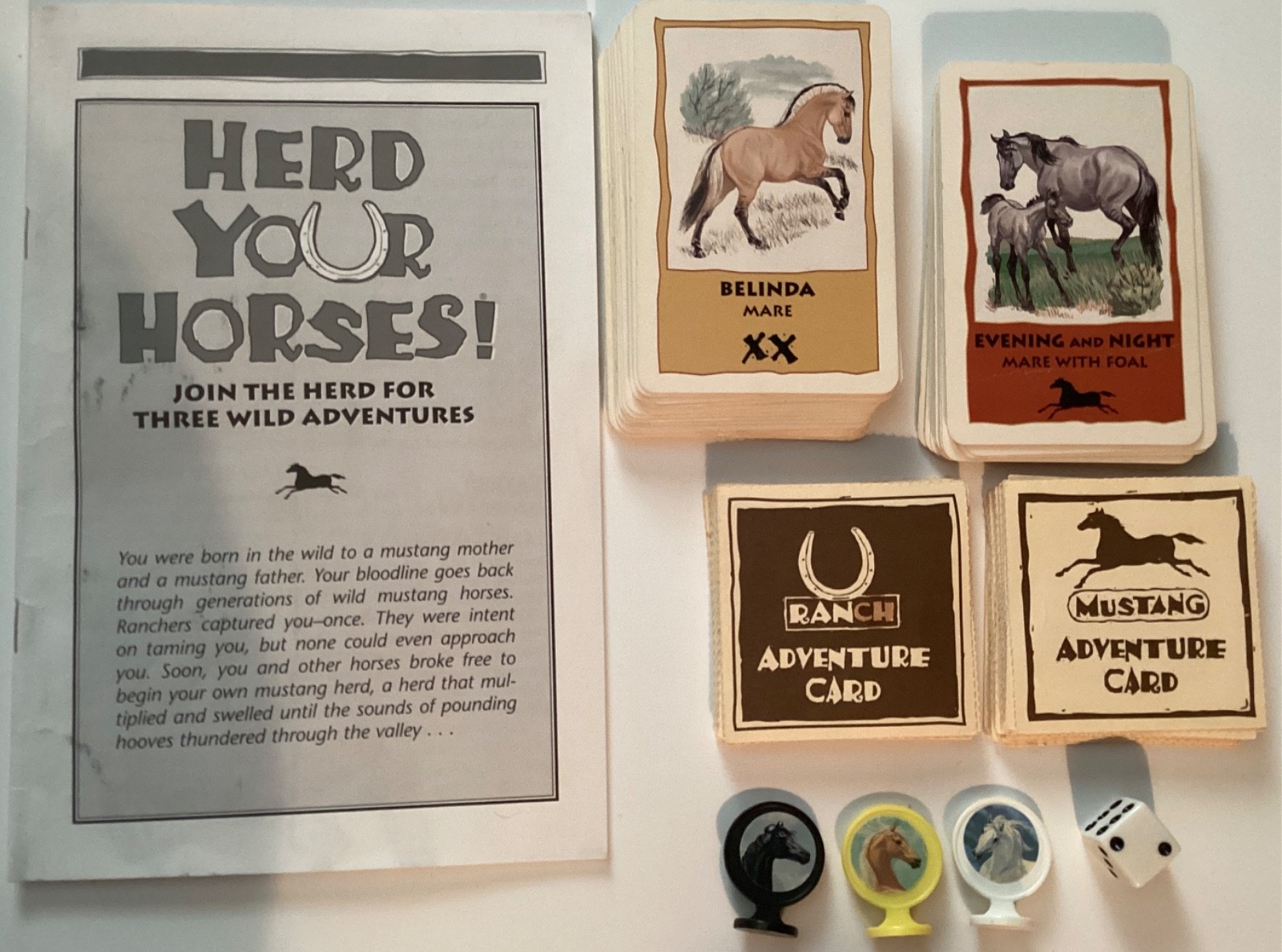 Herd Your Horses Board Games Fair Missing one Horse Token 1993 Aristoplay