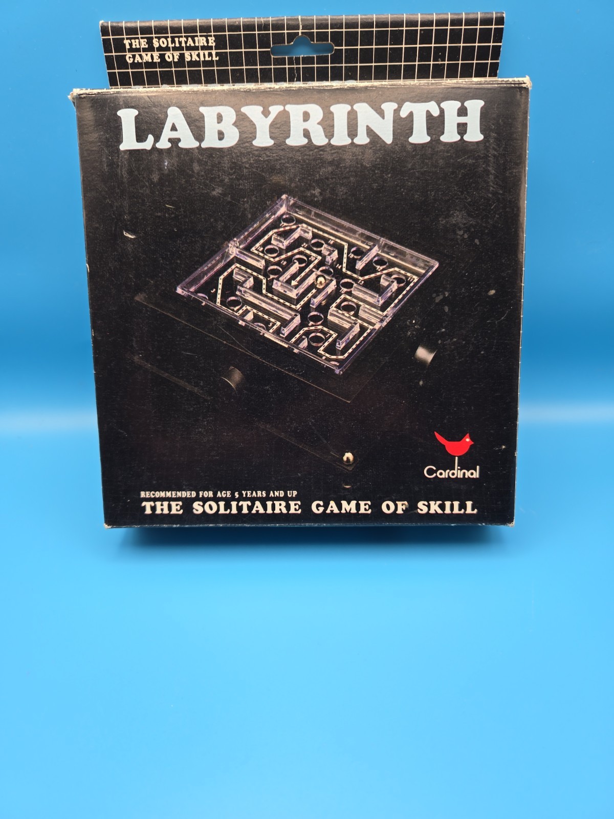 Vintage 1980s Cardinal Labyrinth Plastic Maze Game – Complete w/ 2 Steel Marbles