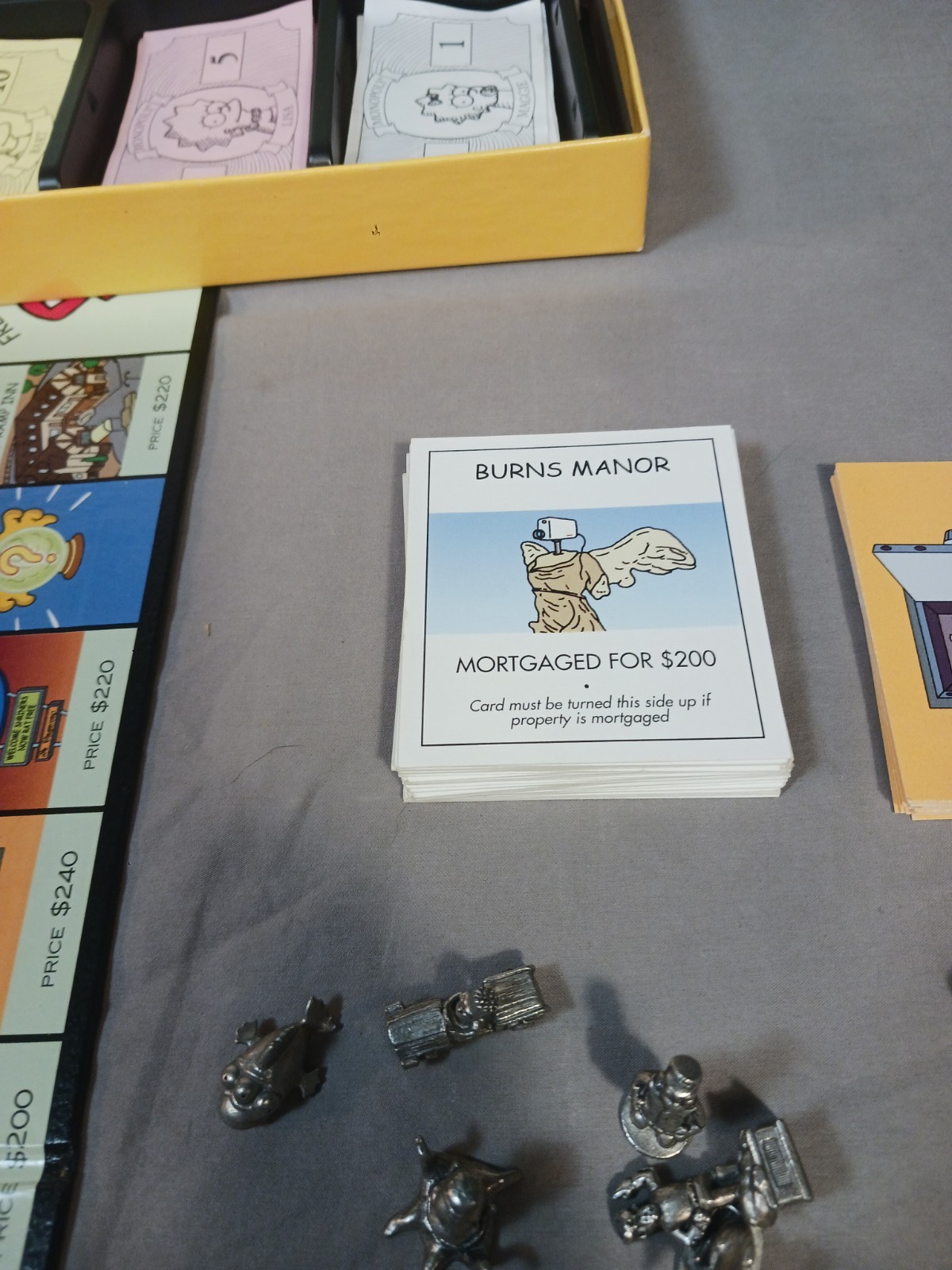 Monopoly The Simpsons Board Game 2001 Preowned Complete