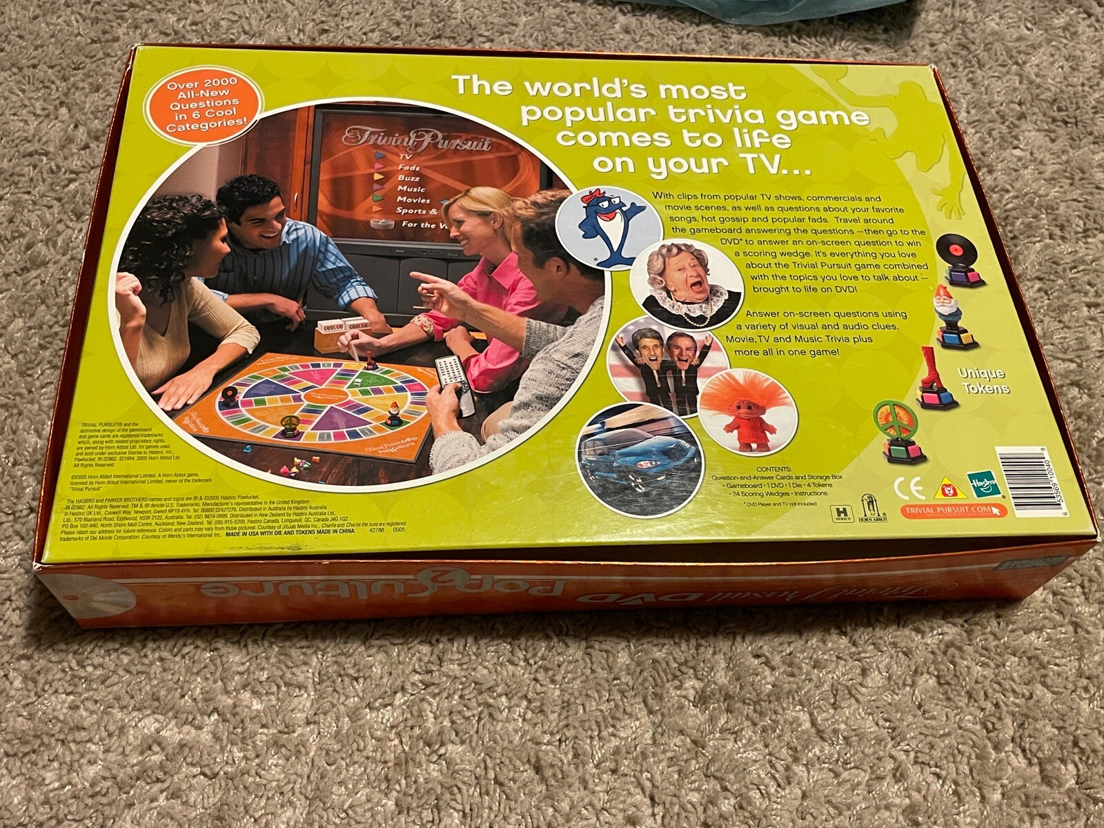 Trivial Pursuit DVD Pop Culture 2 Parker Brothers Board Game COMPLETE SET