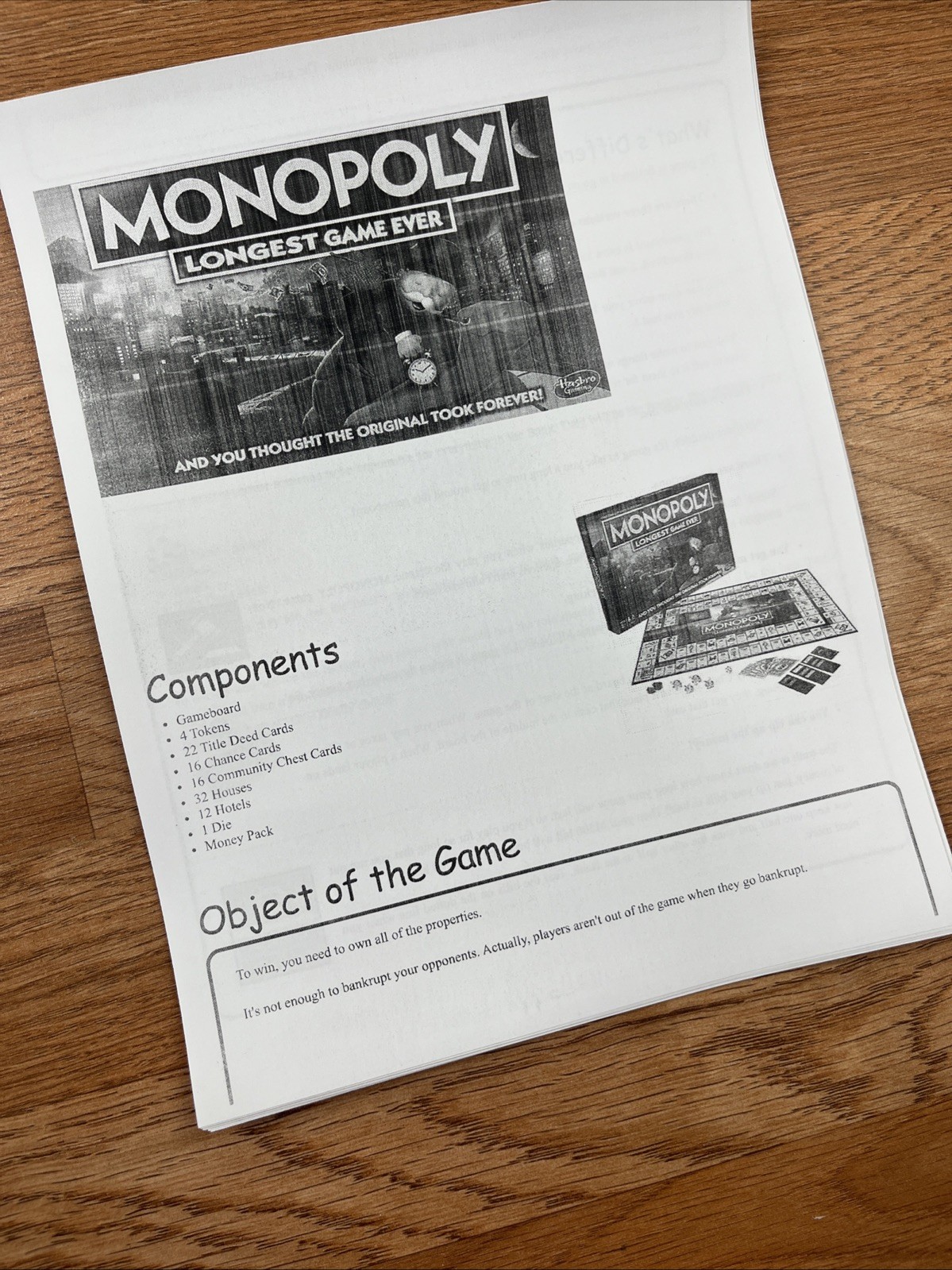 Monopoly Longest Game Ever Edition 2019 – Complete