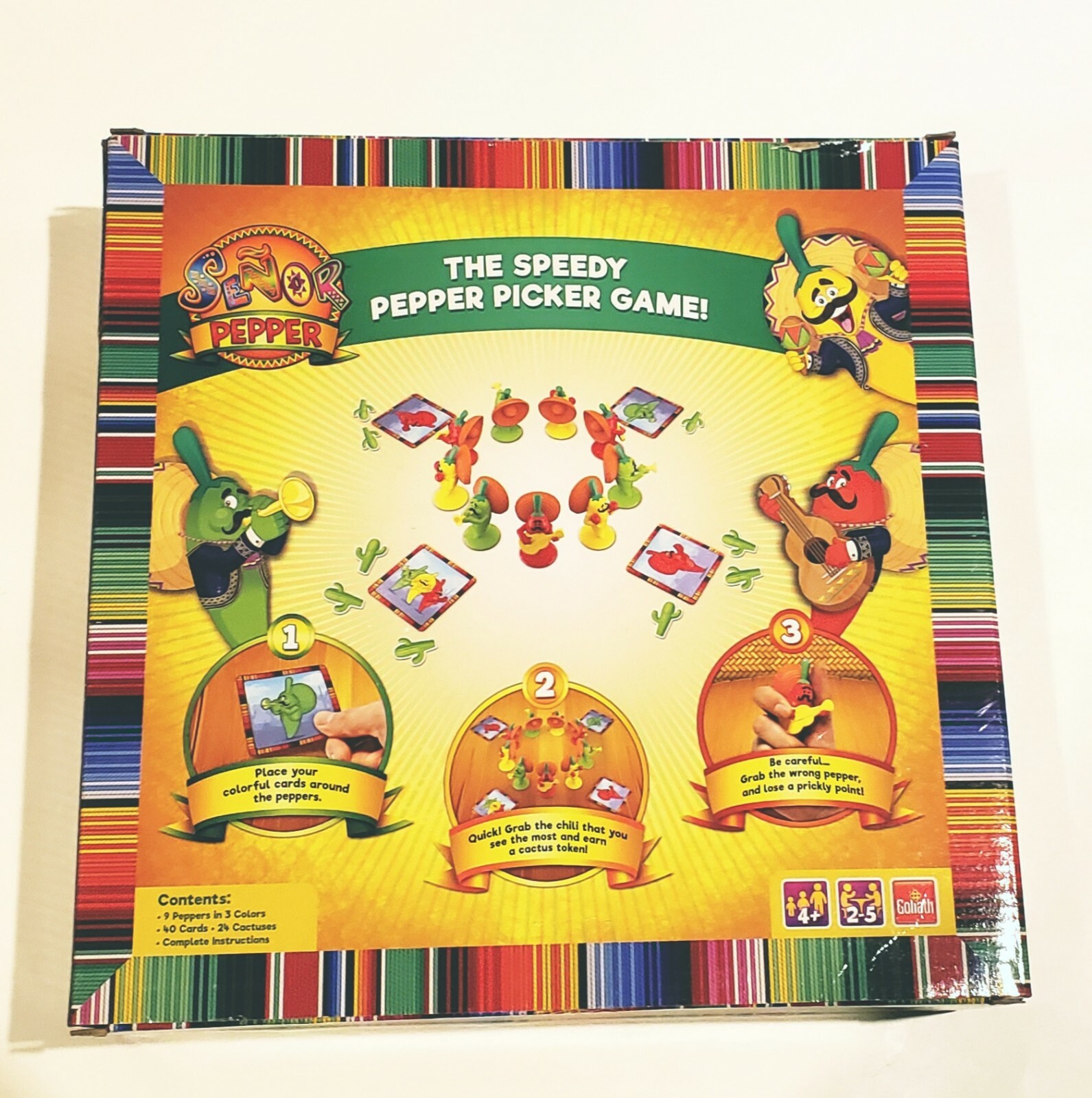 Goliath Senor Pepper The Speedy Pepper Picker Game 2-5 Players Family/Camp Fun