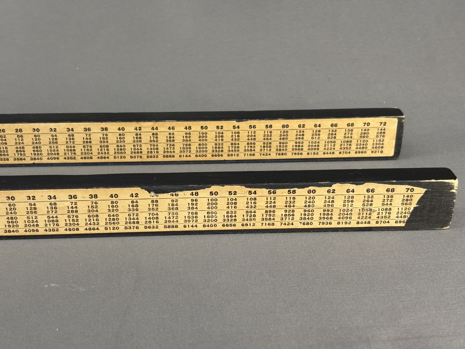 Lot of 4 – Vintage Elco 16″ Traditional Mahjong Wood Tile Racks, Black (15H)