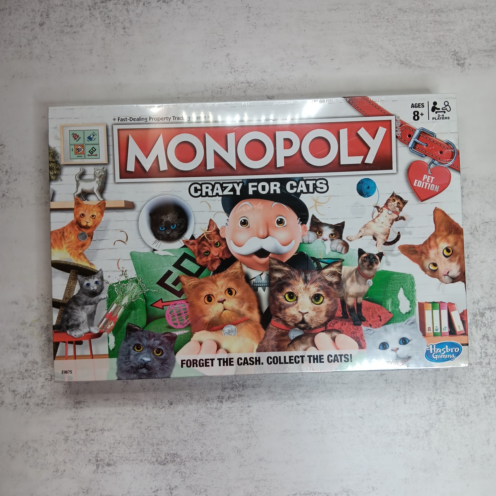 Monopoly Crazy for Cats Pet Edition Board Game Hasbro E9675 Ages 8+ New