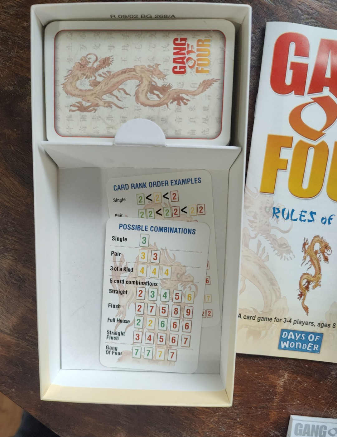 From the Streets of Hong Kong Gang of Four Card Game Days of Wonder