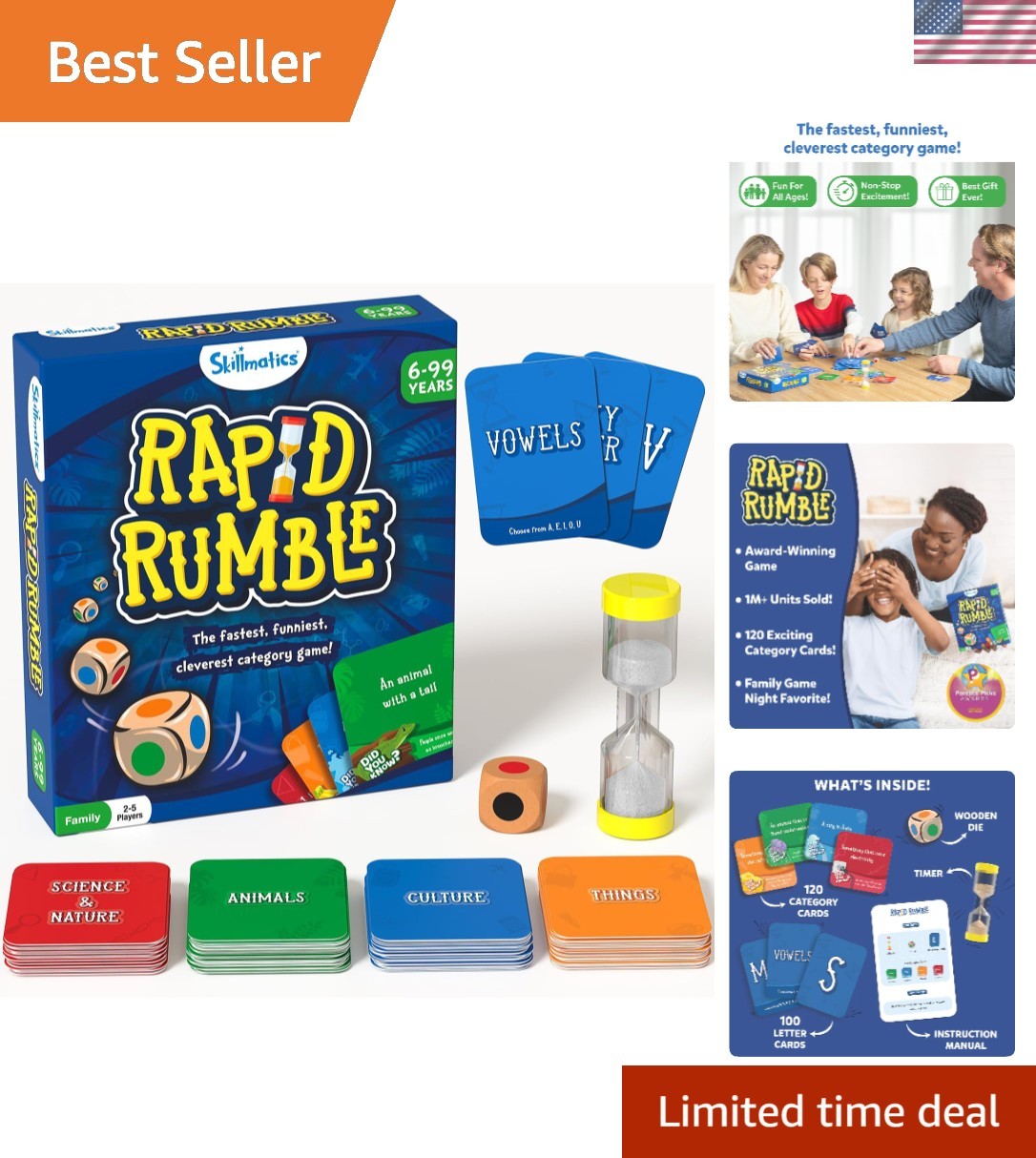Thrilling Rapid Rumble Board Game – Quick-Thinking Fun for Families and Friends!