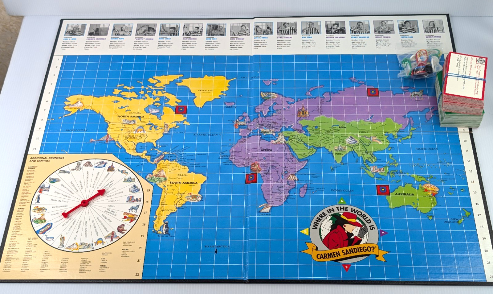 1992 Where in the World is Carmen Sandiego 100% COMPLETE University Games