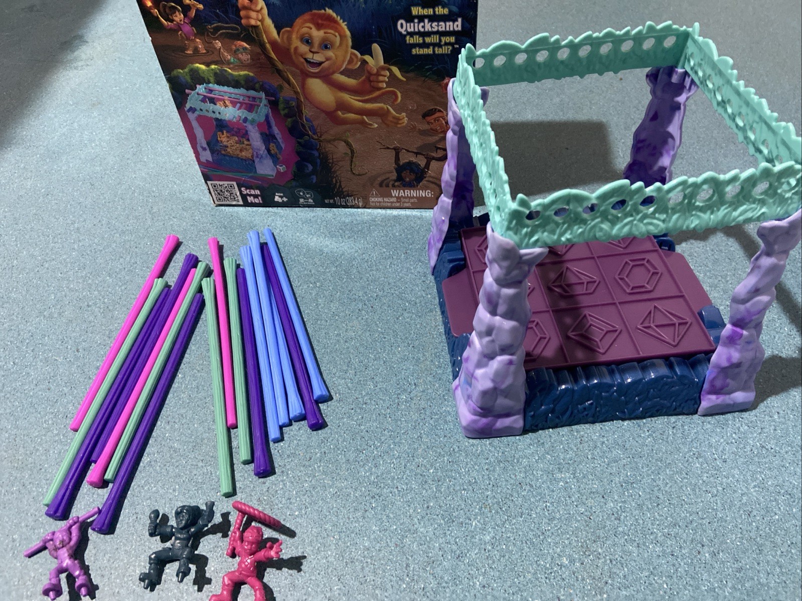 Spin Master Sink n’ Sand Midnight Jungle Kids Game Kinetic Missing A Few Parts