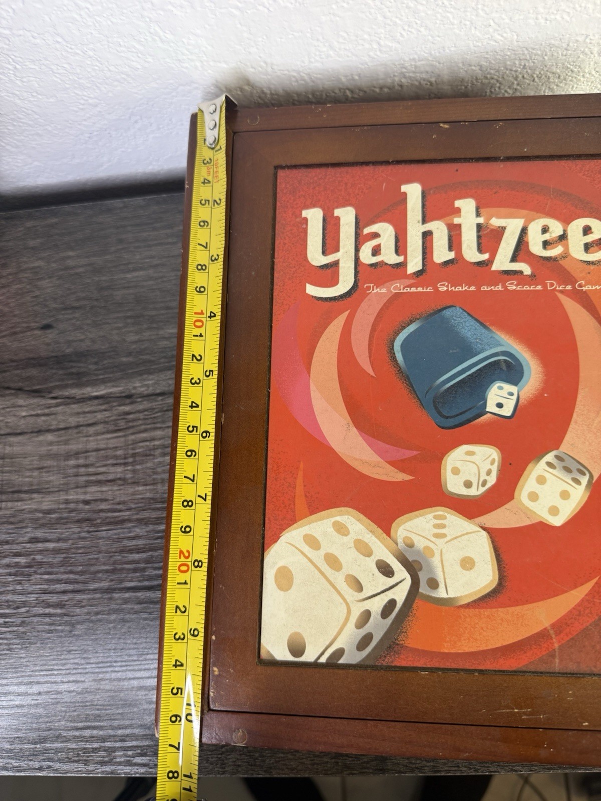 Yahtzee Bookshelf Edition Wood Box 2005 Game. Read Details.