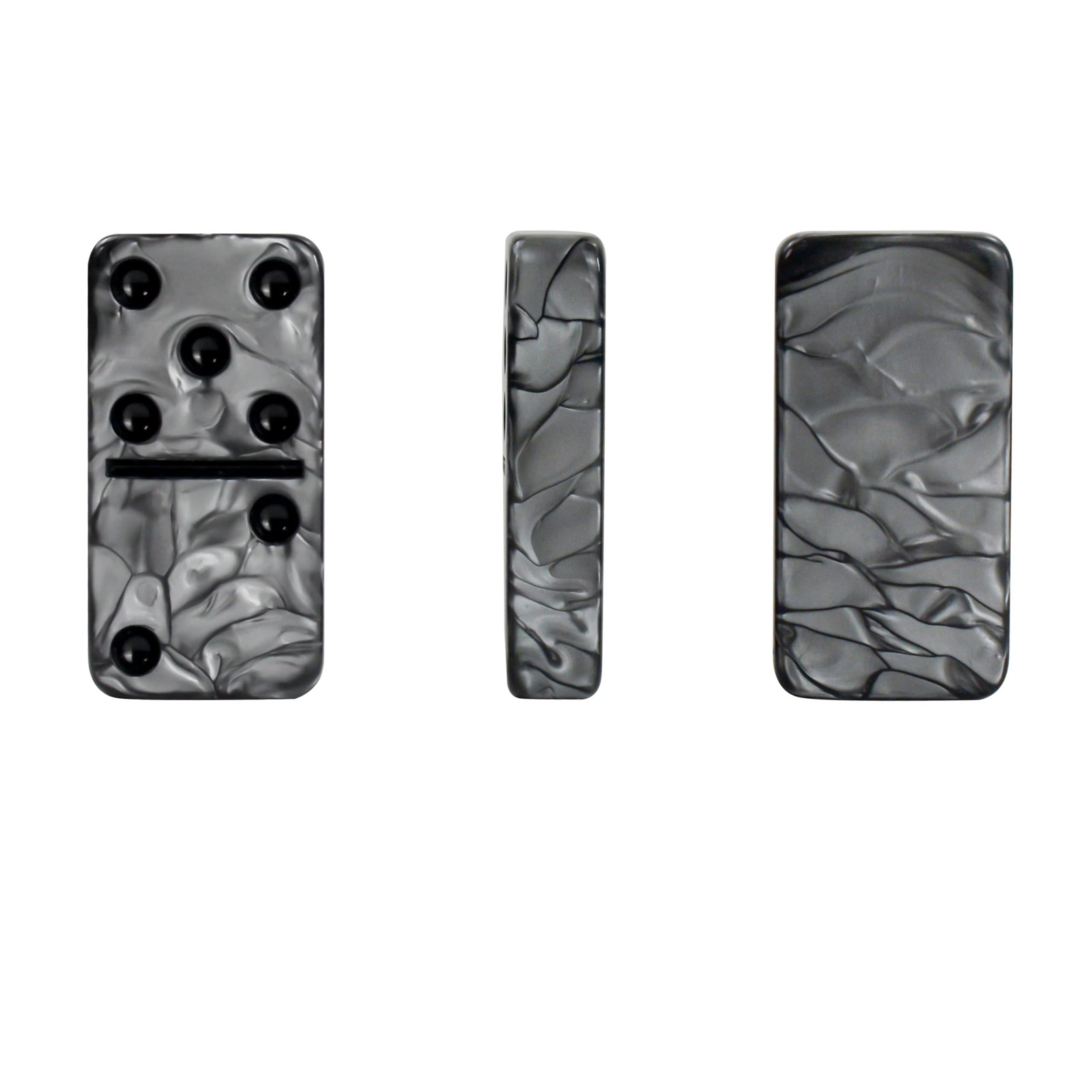 Dominos Set for Adluts – Double 6 Jumbo Domino – 11*2.2*2.76 inches, Gray