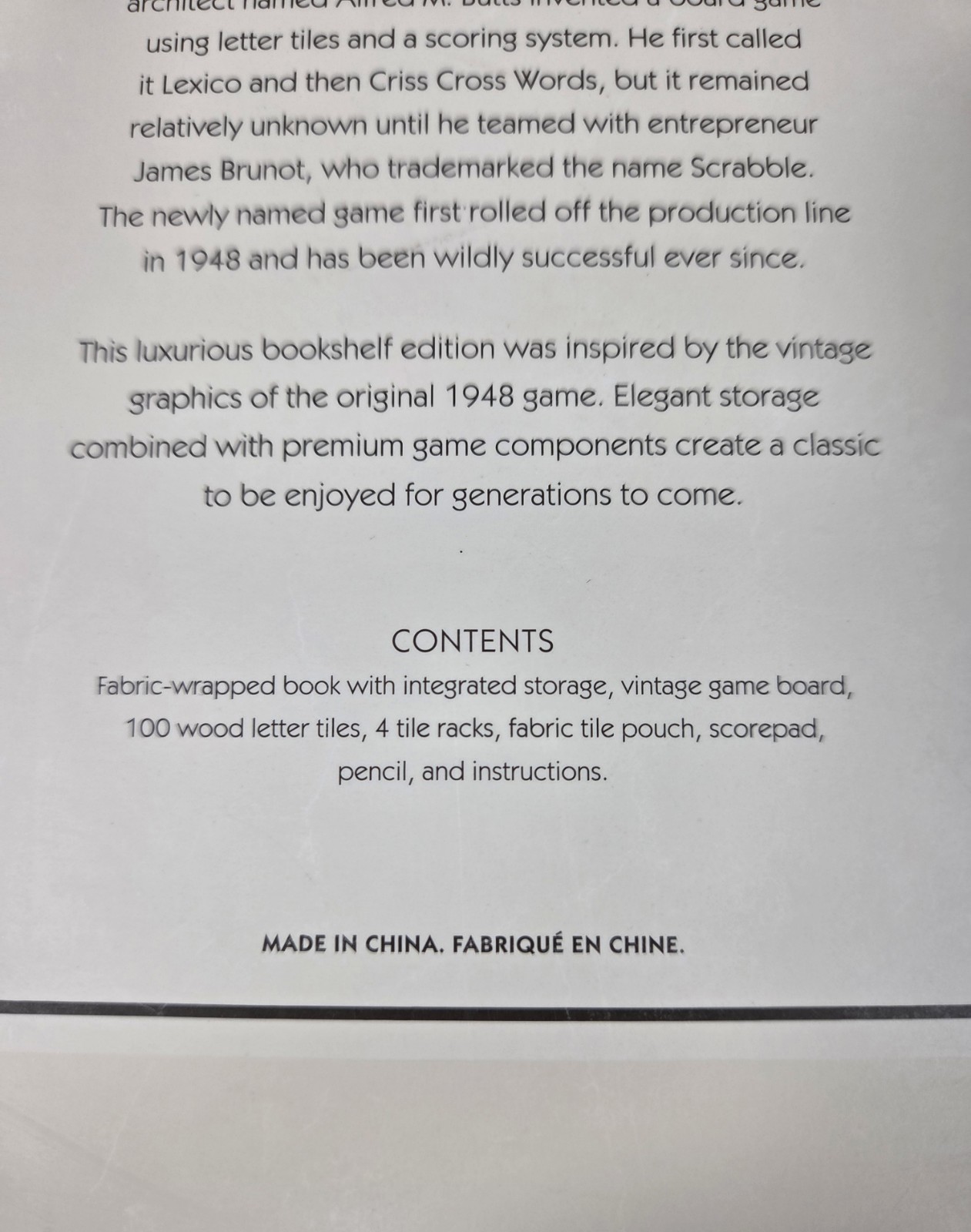 Hasbro Vintage Bookshelf Edition Scrabble Crossword Game 2 To 4 Players Open Box