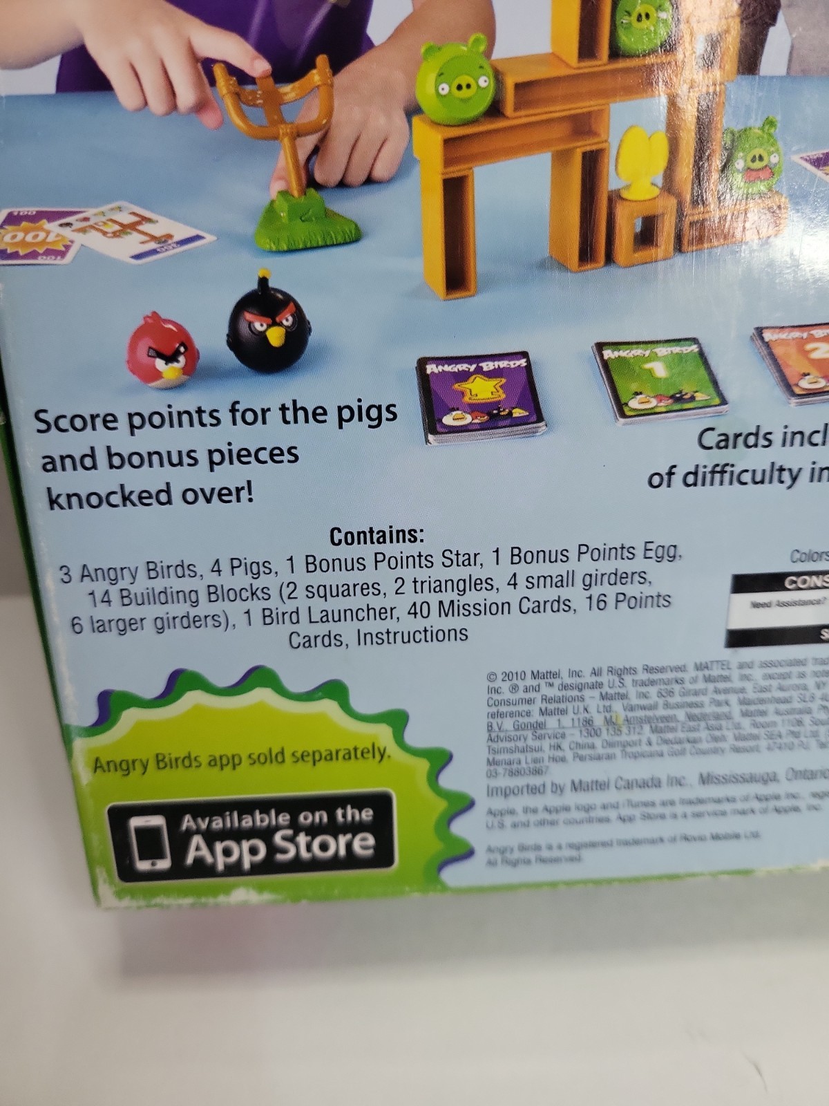 Angry Birds Knock On Wood Board Game Mattel 2010 – 100% Complete