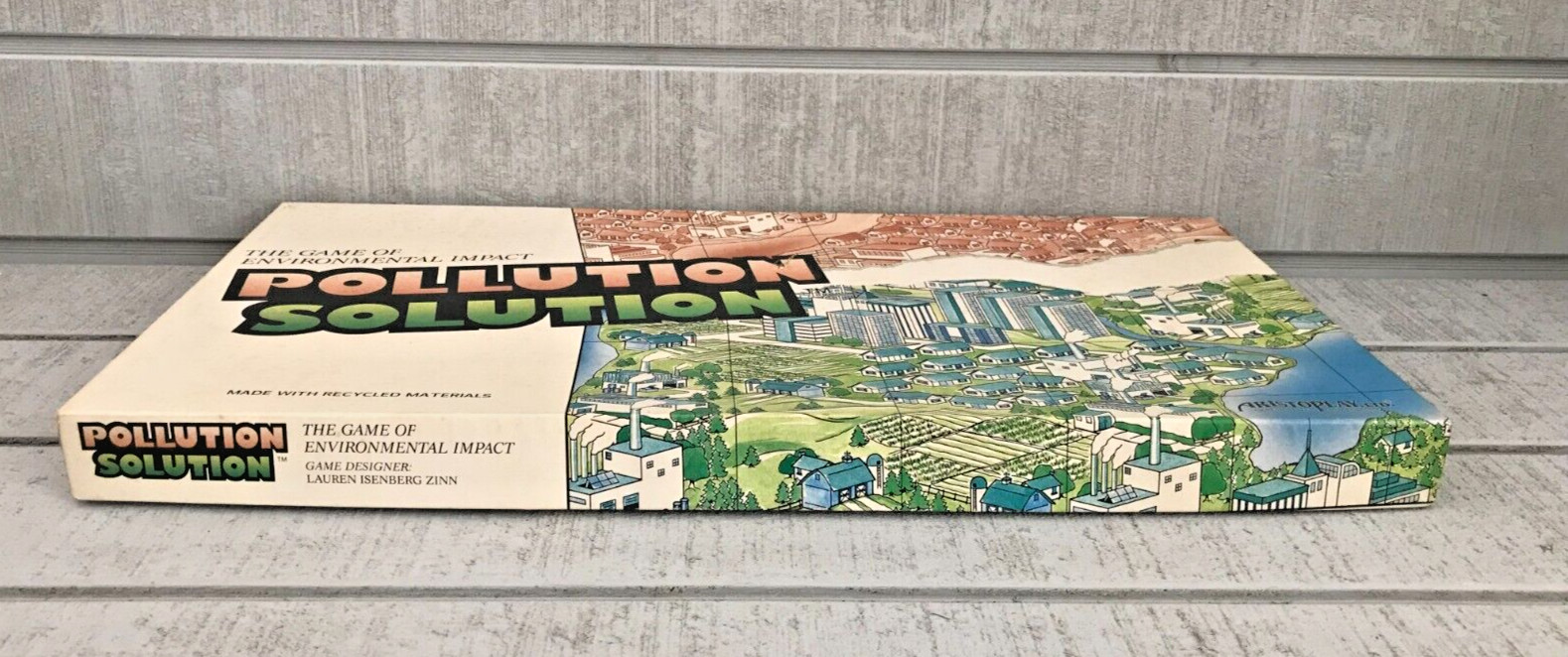 Vintage 1989 Aristoplay Ltd. POLLUTION SOLUTION Board Game ~ Complete