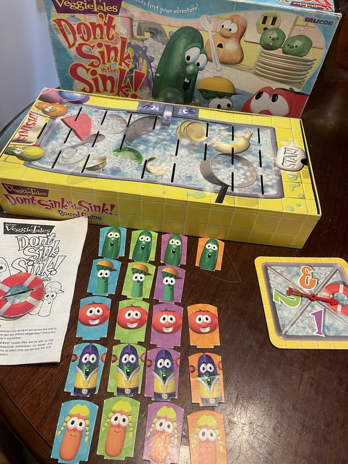 VeggieTales Don’t Sink in the Sink! Board Game Missing One Piece