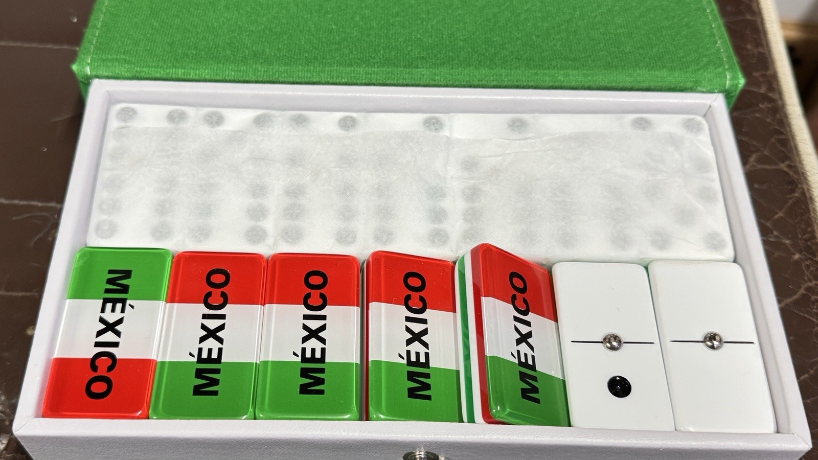 Jumbo Dominoes Set for Adults Doble Six Diseno De Mexico