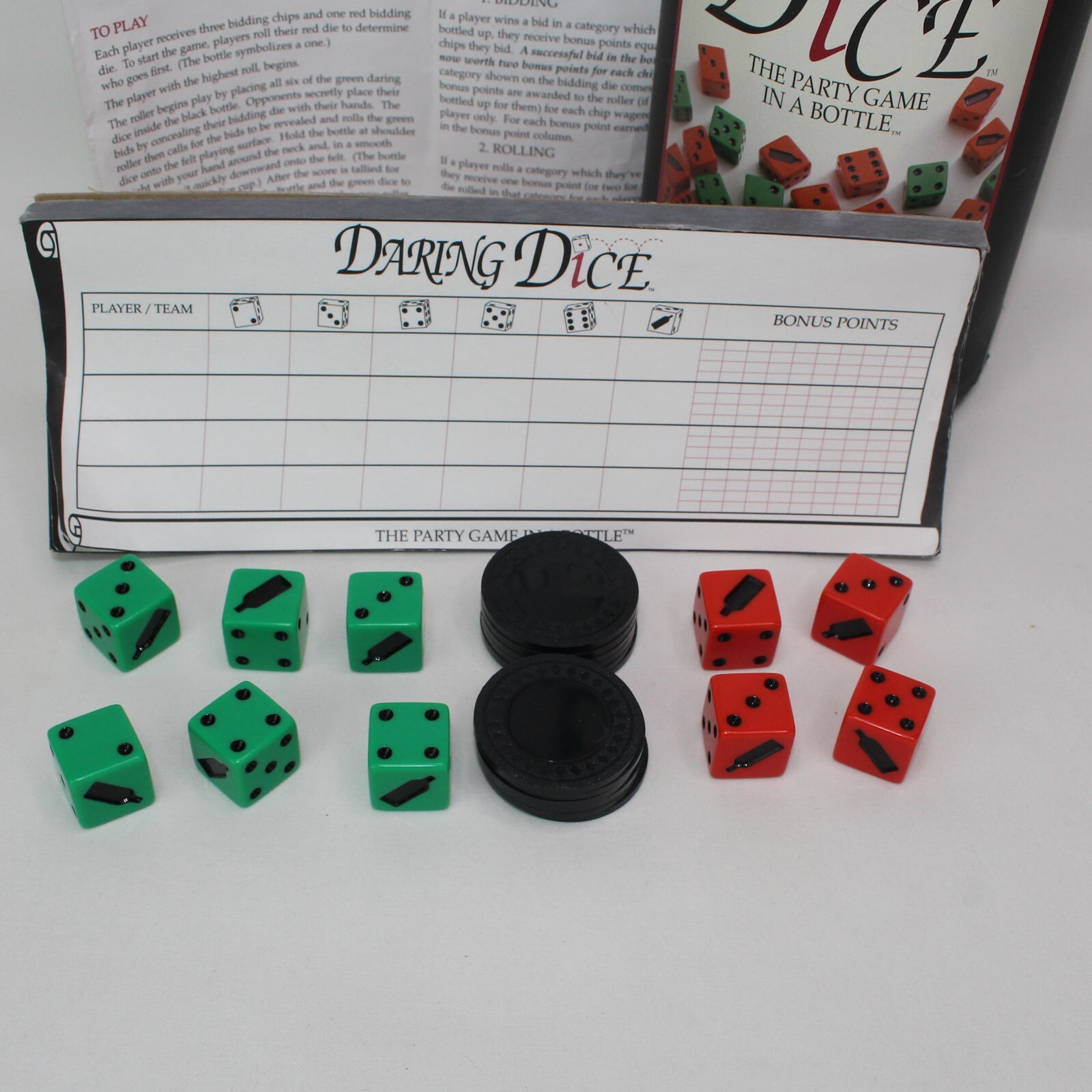 Daring Dice Game MJ Moran Co 1995 Ages 10 to Adult