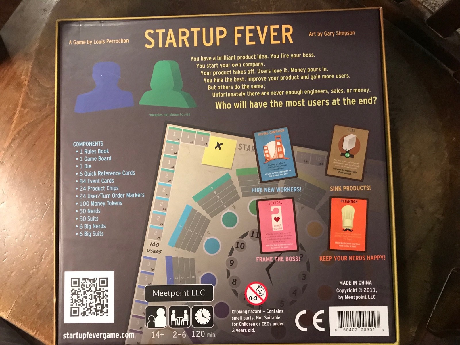 ‘Startup Fever’ Board Game 2011 Meetpoint 100% Complete Kickstarter Edition
