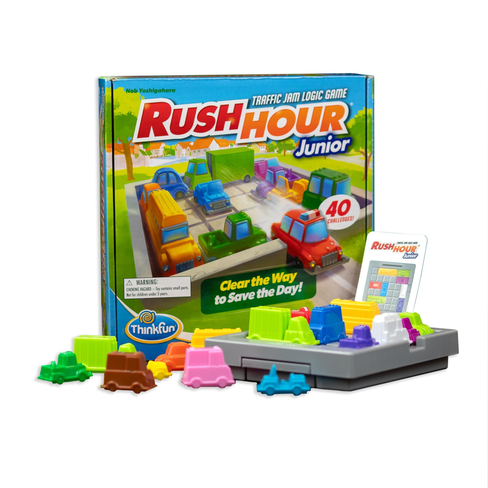 ThinkFun Rush Hour Junior – Classic Traffic Jam Logic Game New Look for 2024
