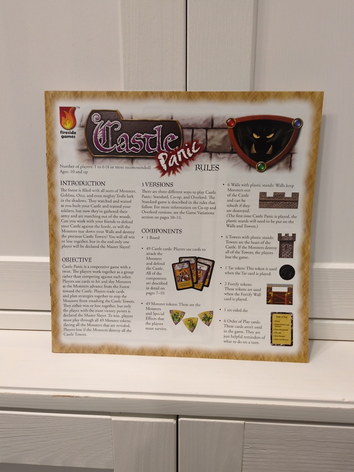 Castle Panic Board Game – 100% Complete – Excellent Condition