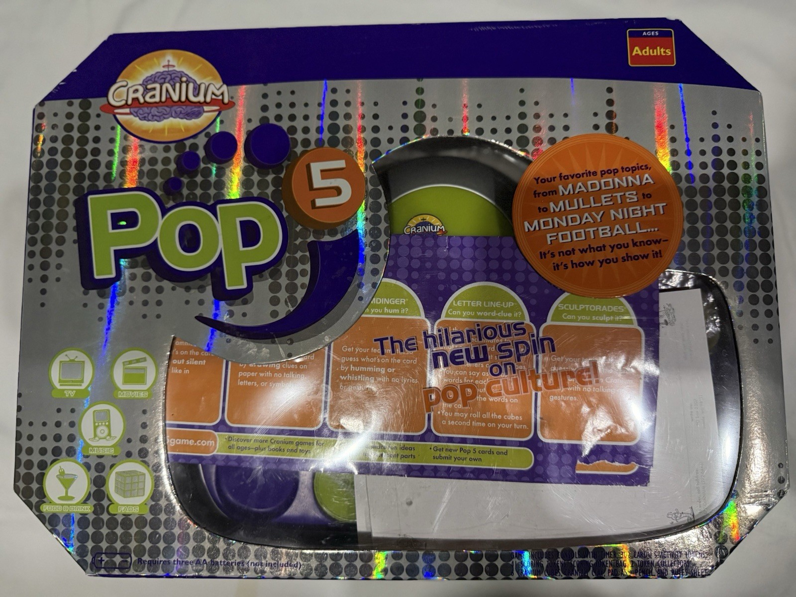 Cranium Pop 5 Adult Pop Culture Trivia Console Board Game ~ Updated Fav Game!