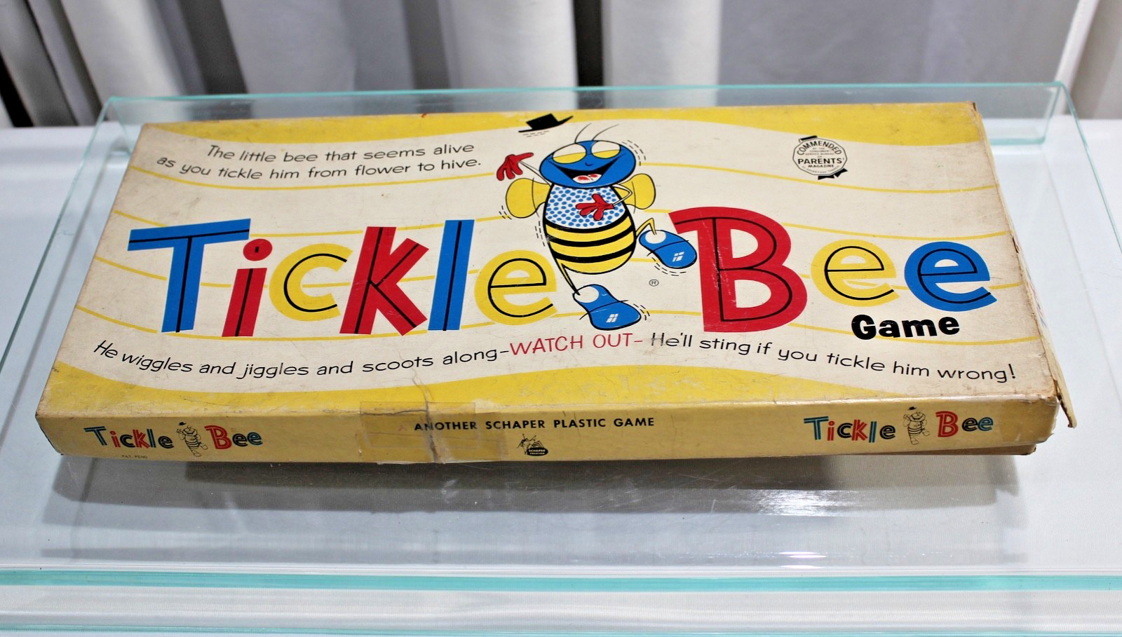 Vintage 1956 Tickle Bee Game Magnetic Maze by Schaper Toys – Complete