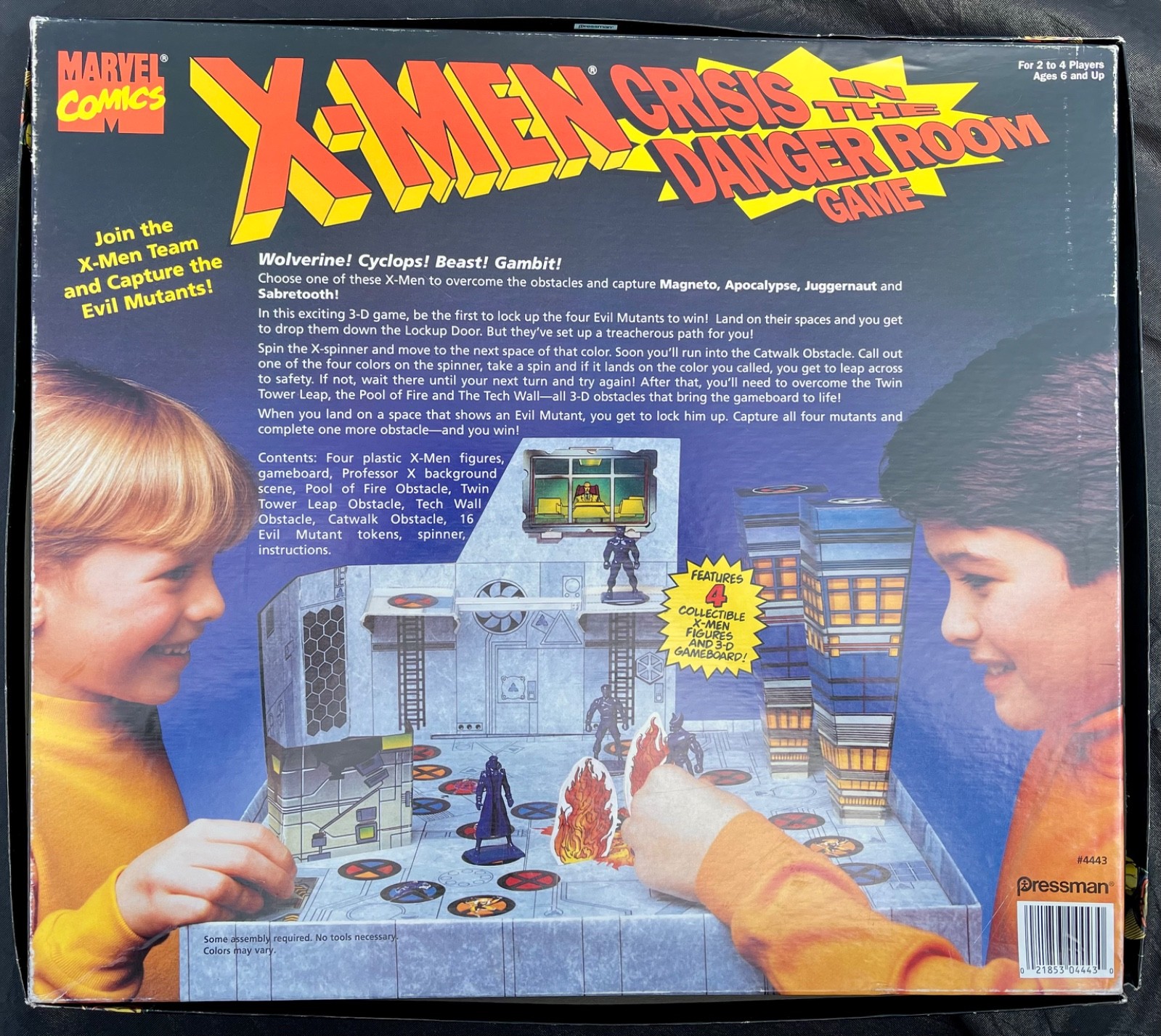 Marvel Comics: X-Men Crisis in the Danger Room Game by Pressman 1994 Vintage