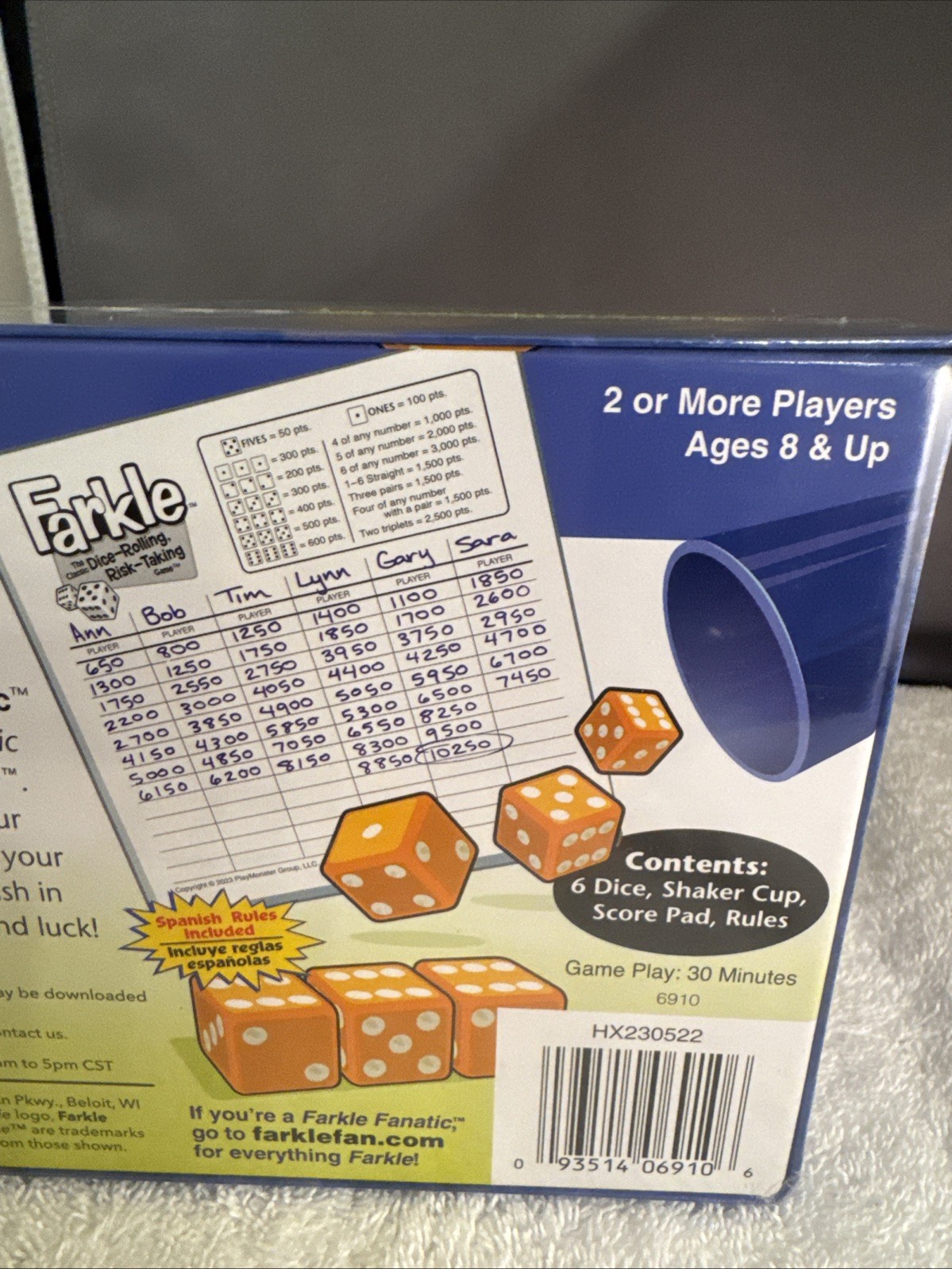 New Patch Products 6910 Farkle Classic Dice Game Sealed