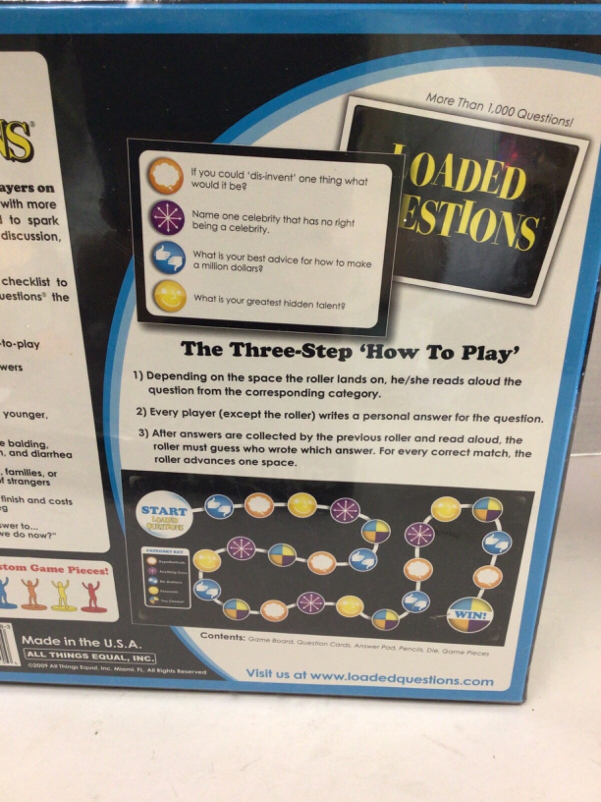 LOADED QUESTIONS Party Game 4-6 Players New