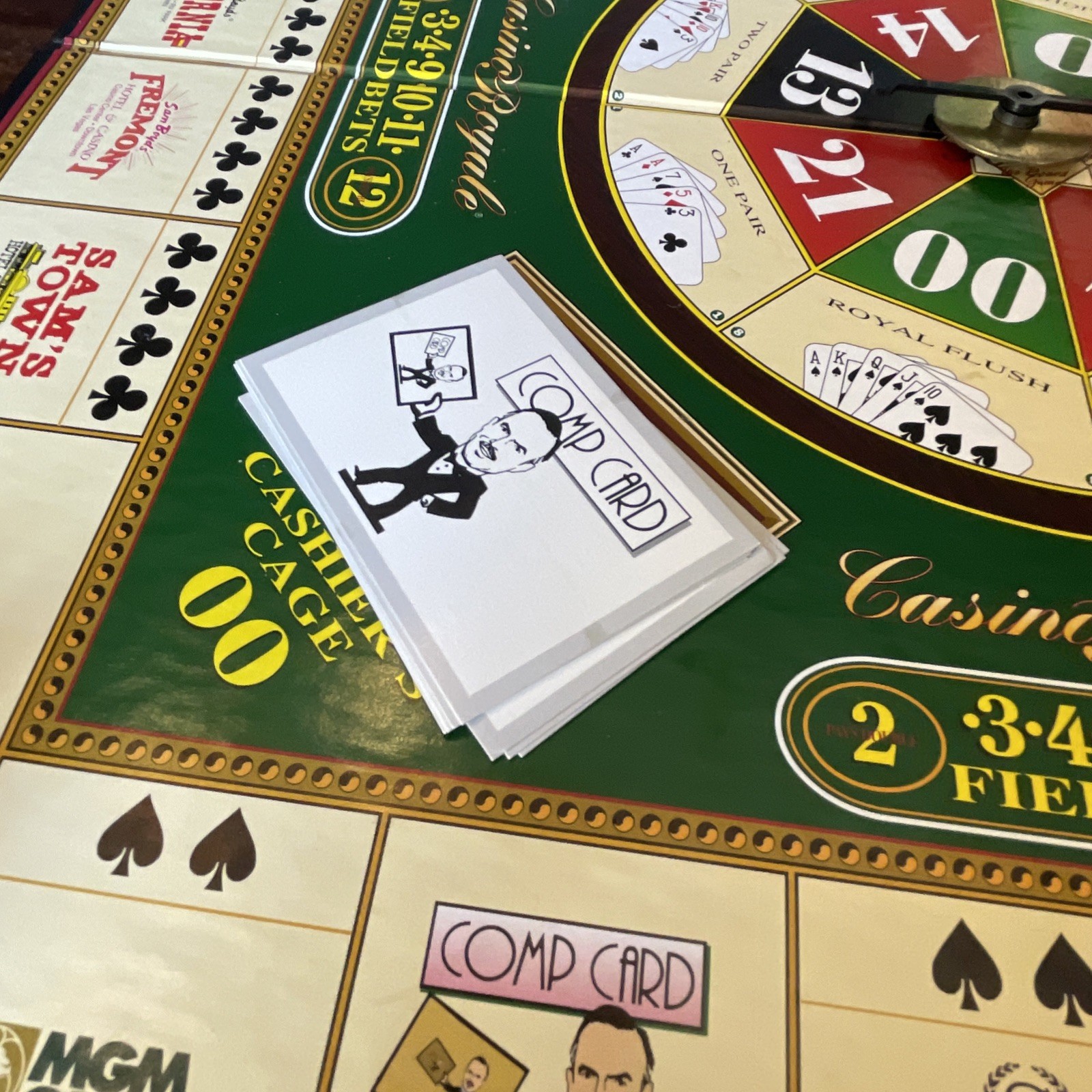 Casino Royale Board Game-combines Elements of Craps Roulette Poker-Complete Set