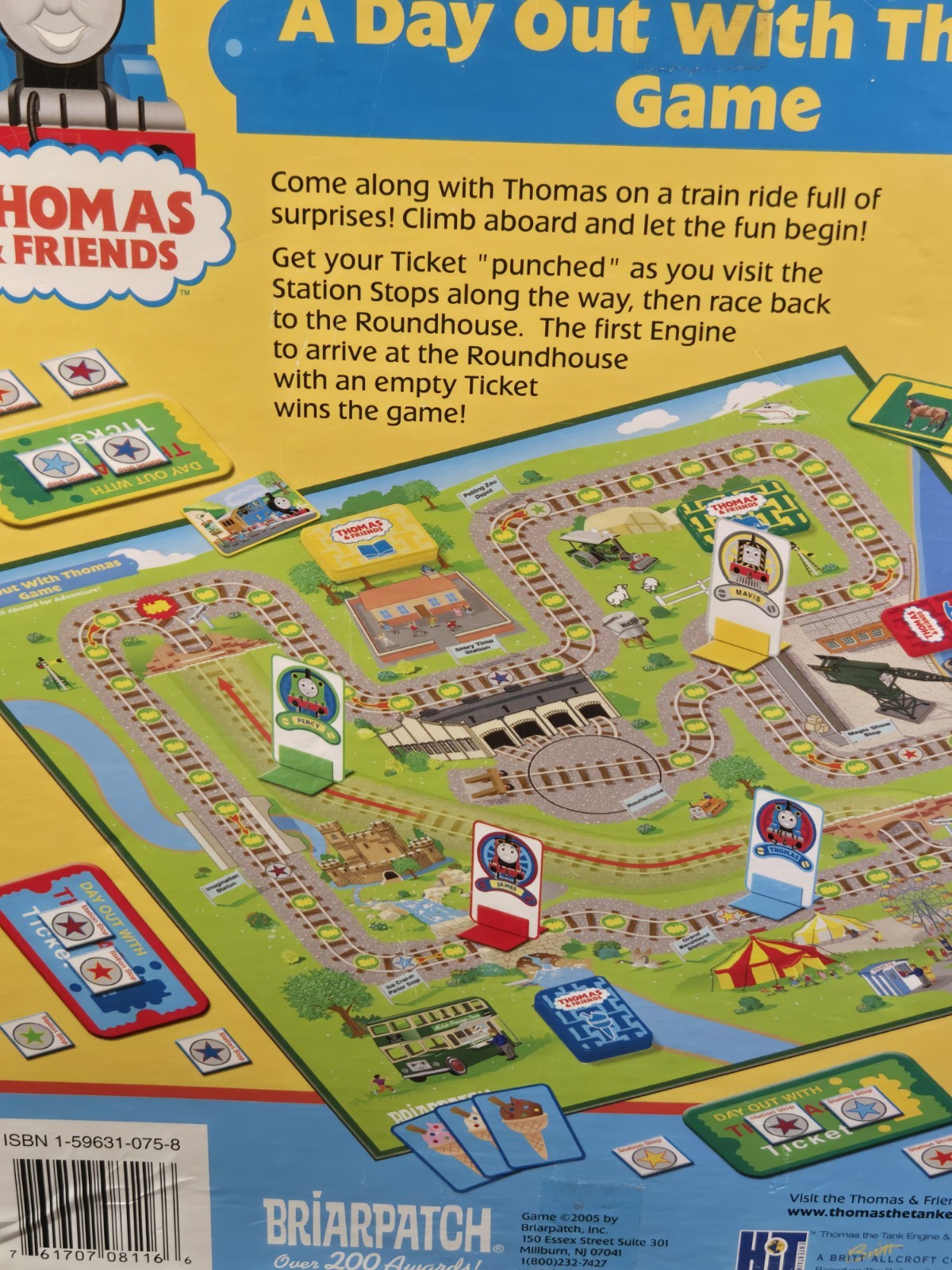 Thomas & Friends Tank Engine A DAY OUT WITH THOMAS Board Game Briarpatch 2005