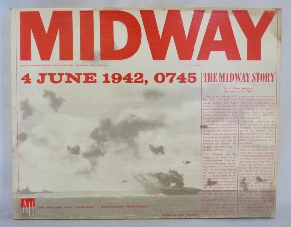 Avalon Hill : MIDWAY game – WW2 Battle June 4-7, 1942 Pacific Air & Naval (PUN)