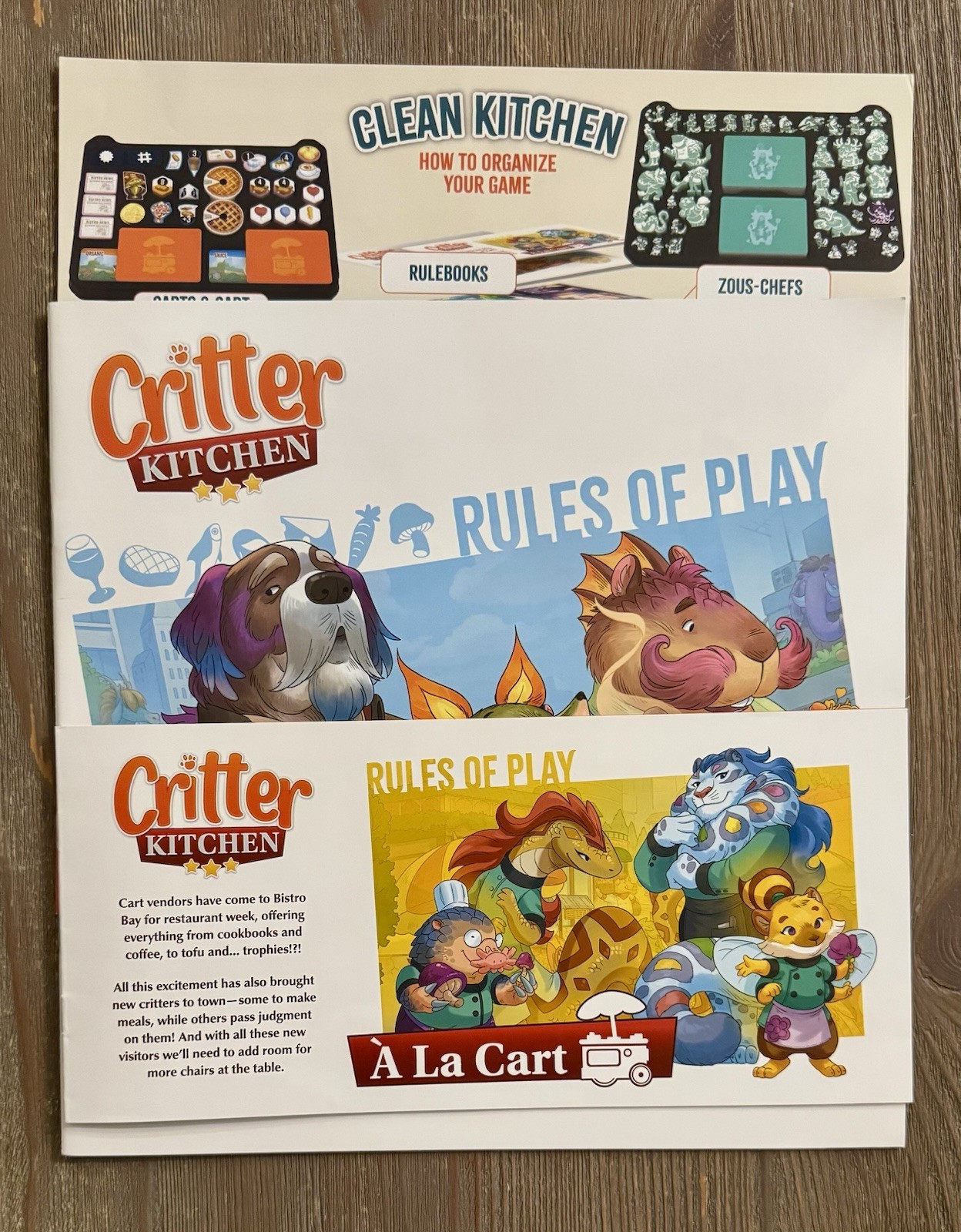Critter Kitchen Deluxe Kickstarter Ed Board Game Cardboard Alchemy – Complete