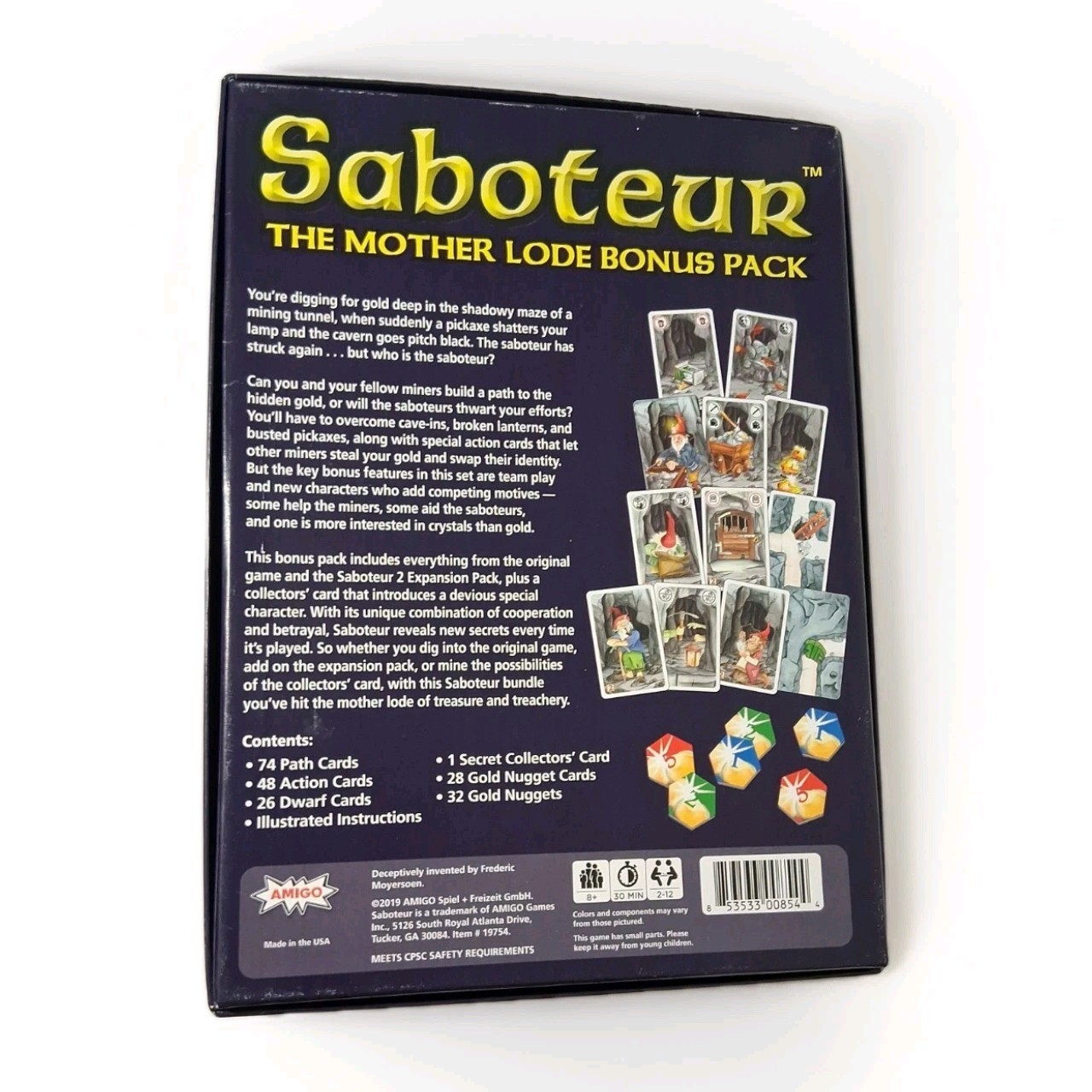 Amigo Saboteur The Mother Lode Bonus Pack – New Open Box – Complete