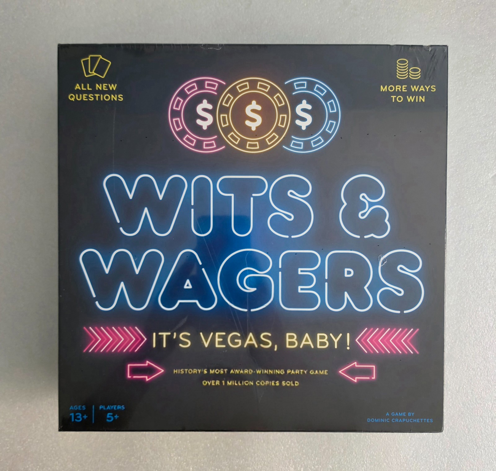 Wits & Wagers It’s Vegas Baby Party Trivia Game New Sealed North Star Games