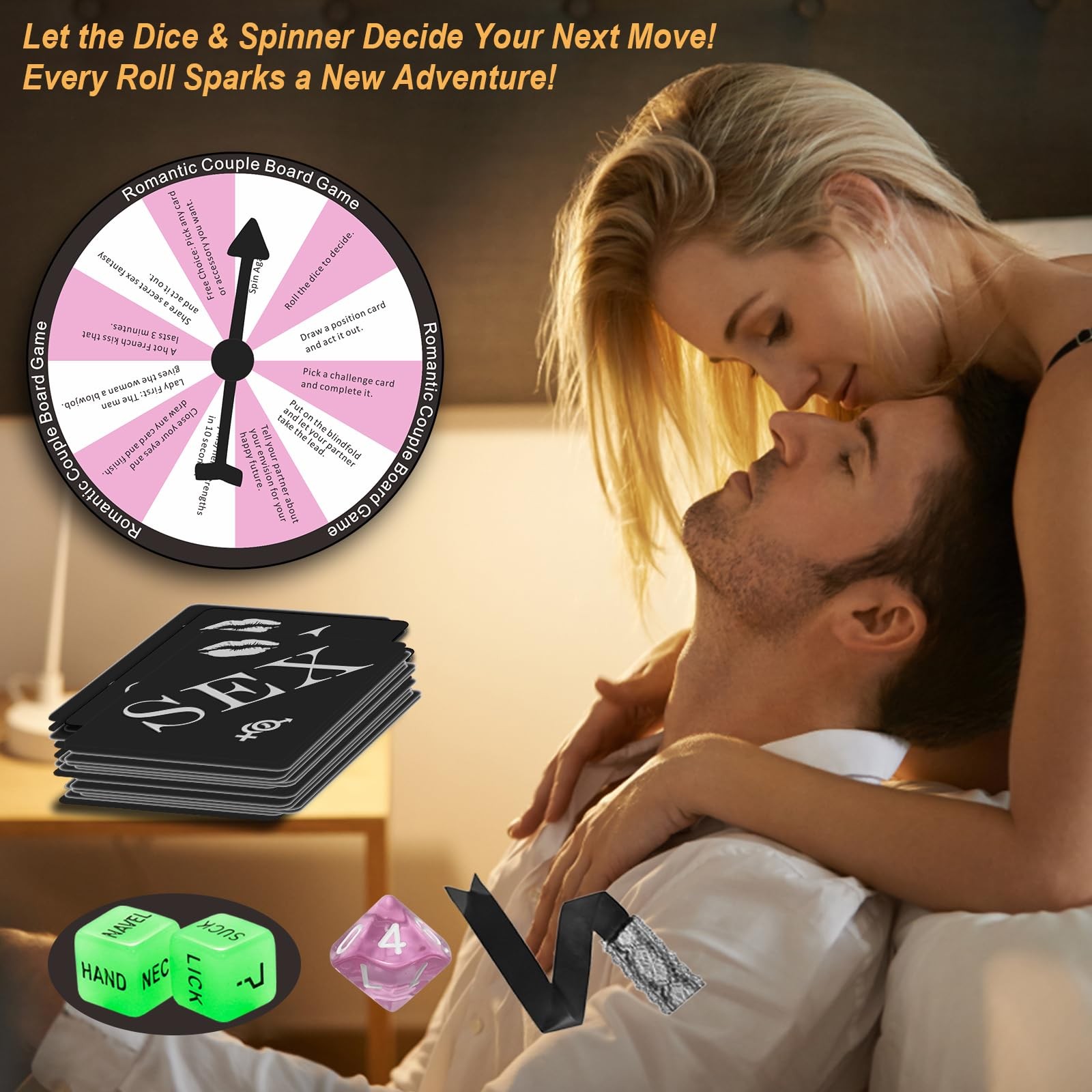 Sex Game for Adults 42 Romantic Bedroom Cards with Sex Positions, Challenges…