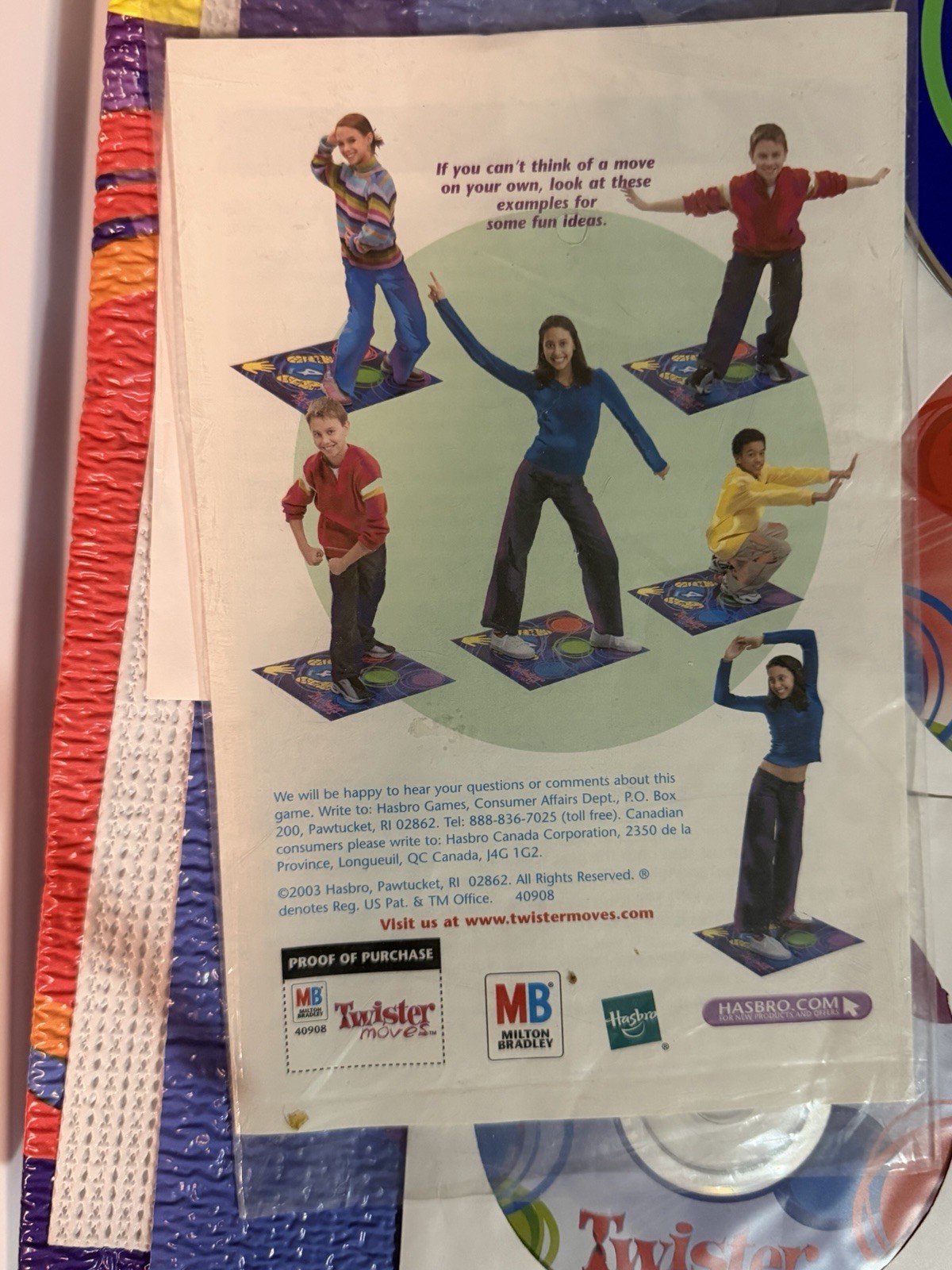 Twister Moves Milton Bradley Hasbro Dance Game 4 Music CDs 2003 Complete NO BOX