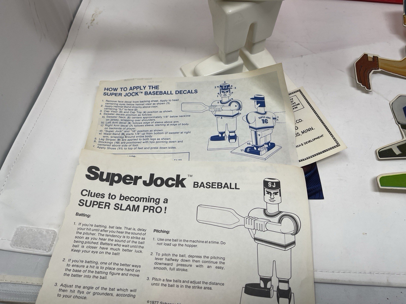 Vintage 1975 Schaper Super Jock Baseball Game NOS Open Box Complete Rare