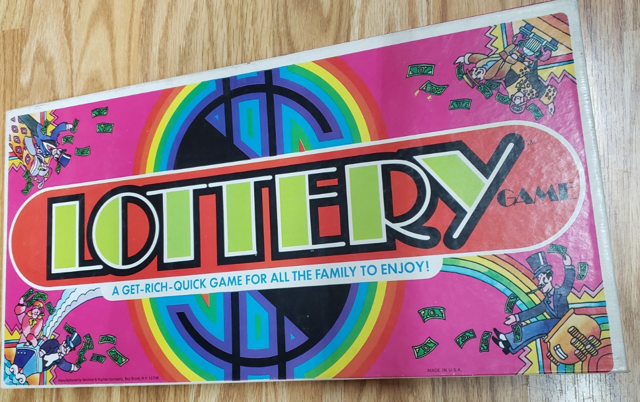 Vintage 1972 LOTTERY BOARD GAME – Selchow & Righter – Complete
