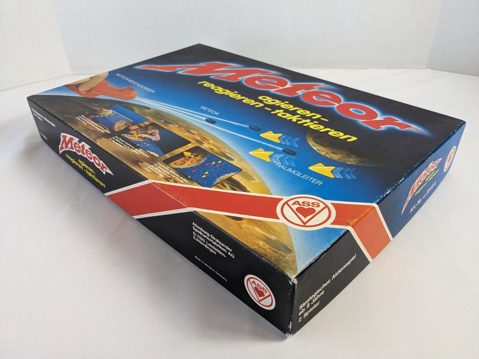 METEOR 1st Edition Board Game Missing 1 Die 99% COMPLETE WORKS! German ASS 1975