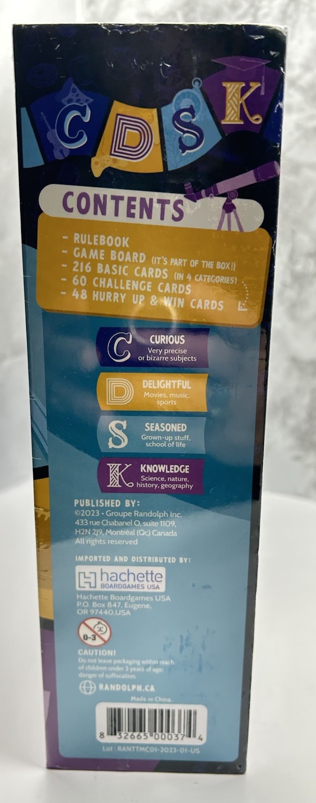 Randolph CDSK | Fun Trivia Party Game for Teens and Adults |Great for Game Night