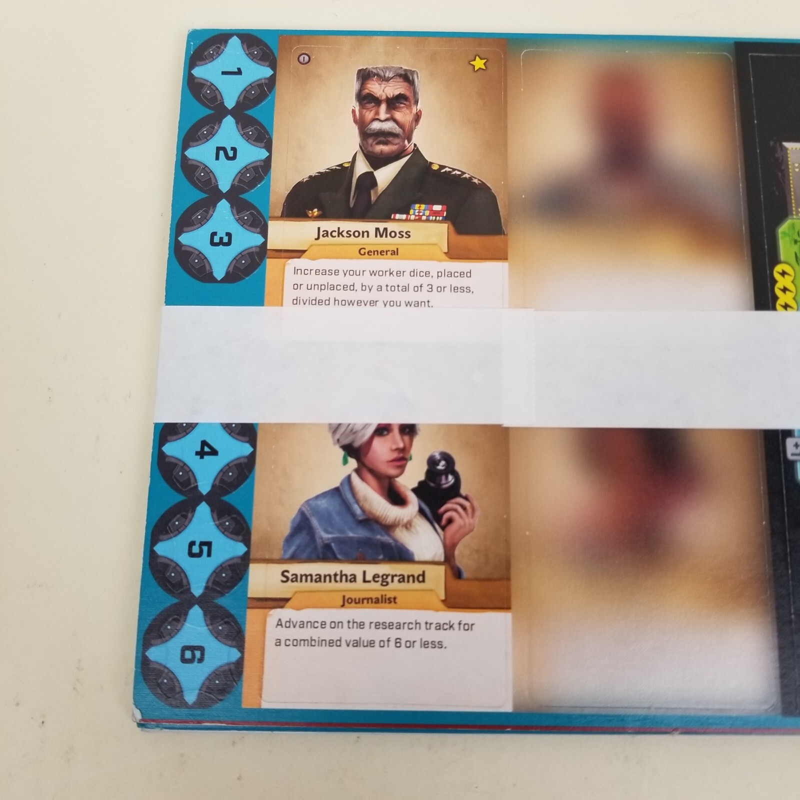 Tiles for Chapter 1 of Under Falling Skies Board Game Czech Games Edition
